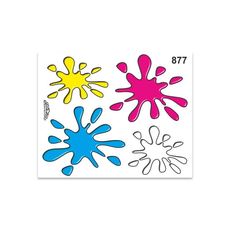 4R Quattroerre.it 877 Sticker Aufkleber Farbflecken, 13.5 x 16 cm von 4R Quattroerre.it