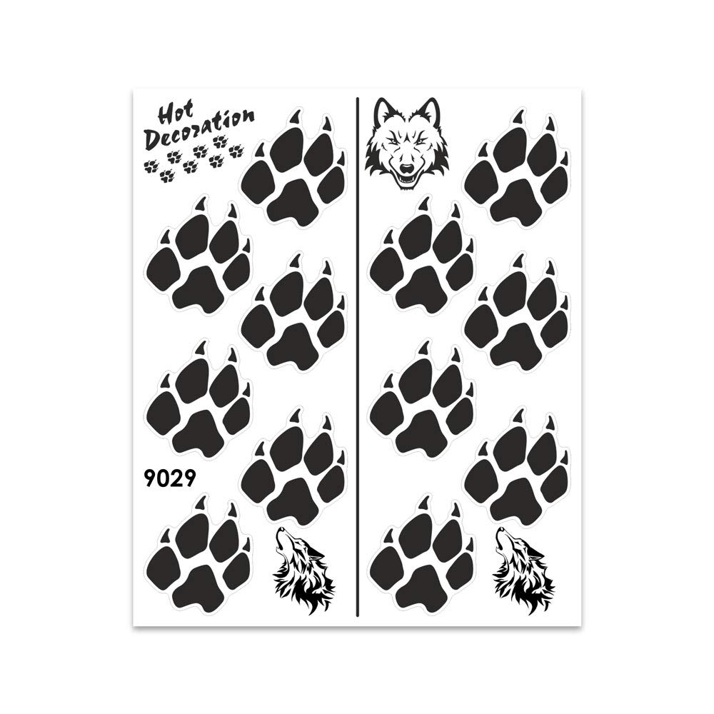 4R Quattroerre.it 9029 Sticker Aufkleber Pfoten Wolf, Schwarz, 20 x 24 cm 4R Quattroerre.it 9029 Sticker Aufkleber Pfoten Wolf, Schwarz, 20 x 24 cm von 4R Quattroerre.it