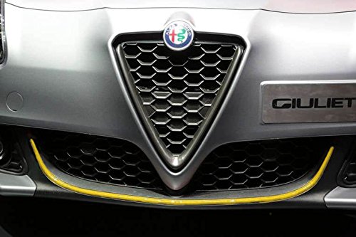 Quattroerre 19964 Profil Gelb Aufkleber für Stoßstange vorne Alfa Giulietta 11 mm x 1,10 m von 4R Quattroerre.it