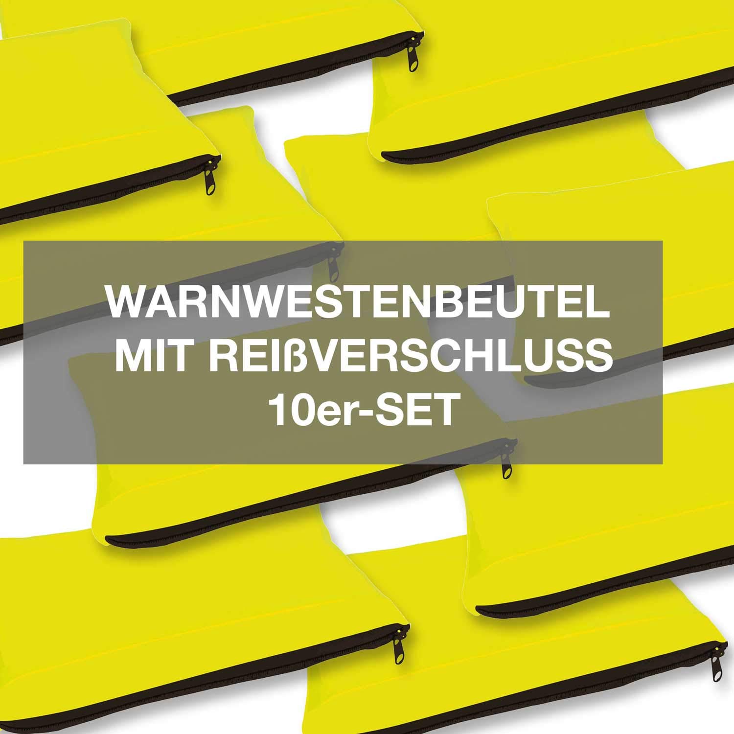 4business 10 Stück Beutel für Kfz Warnwesten gelb mit Reißverschluss Warnwestenbeutel 4business 10 Stück Beutel für Kfz Warnwesten gelb mit Reißverschluss Warnwestenbeutel von 4business