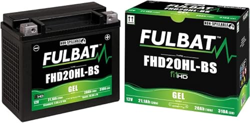 FULBAT Gel-Batterie mit hoher Kapazität kompatibel mit VRSCDX 1250 NIGHT ROD SPECIAL 2008 von 4moto