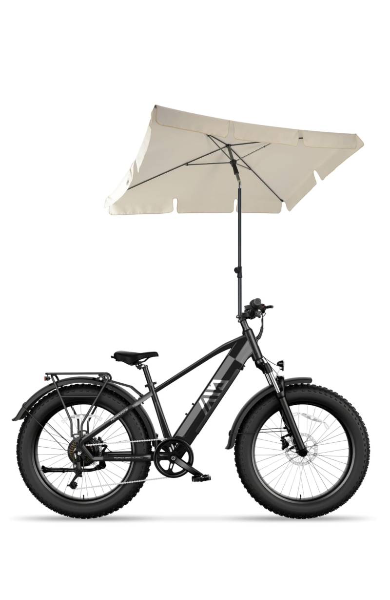 4smile Fahrrad Flaschenhalter Lenker mit Taschen, Beige – Universeller Getränkehalter Fahrrad für MTB, Rennrad, E-Bike, Klapprad, robuste Qualität, Netzfächer für Zubehör von 4smile
