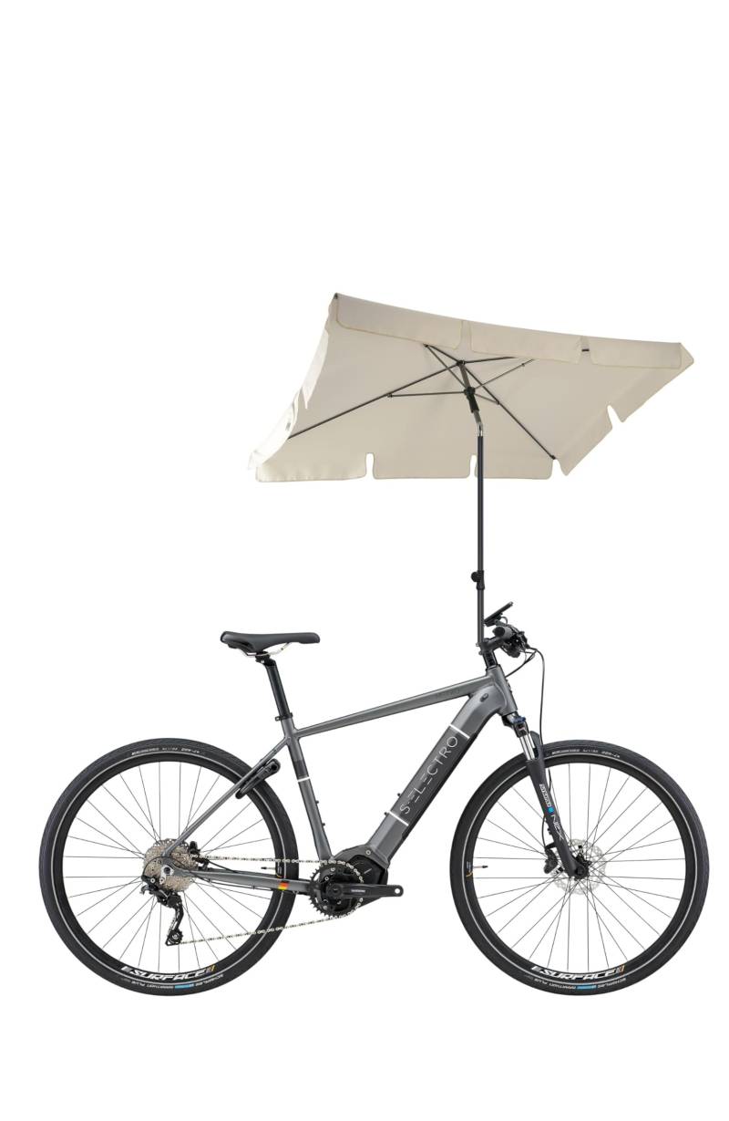 4smile Fahrrad Getränkehalter mit Netztaschen – Flaschenhalter Fahrrad universell passend für Trinkflaschen, E-Bike, MTB, Rennrad, Klapprad, Robustes Oxford-Gewebe, Beige von 4smile