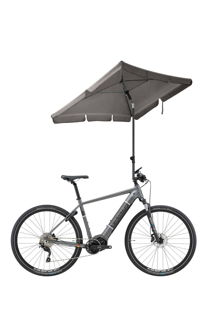 4smile Fahrrad Getränkehalter mit Netztaschen – Flaschenhalter Fahrrad universell passend für Trinkflaschen, E-Bike, MTB, Rennrad, Klapprad, Robustes Oxford-Gewebe, Taupe von 4smile