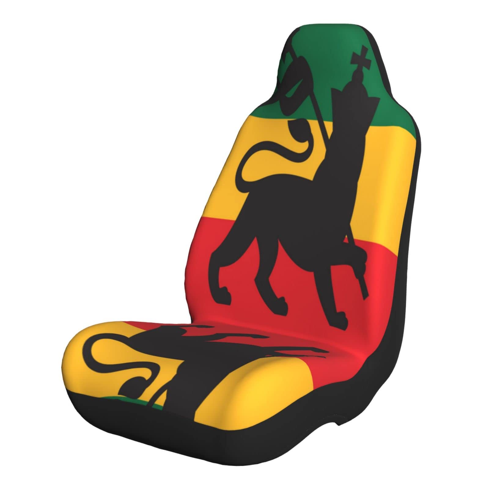 Sitzbezüge Rastafari-Flagge Mit Löwe Judah Schonbezug Saubere Sitzschoner Wasserfester Autositzbezüge Für Haustier Autositze Fahrersitz,2Pcs von 524
