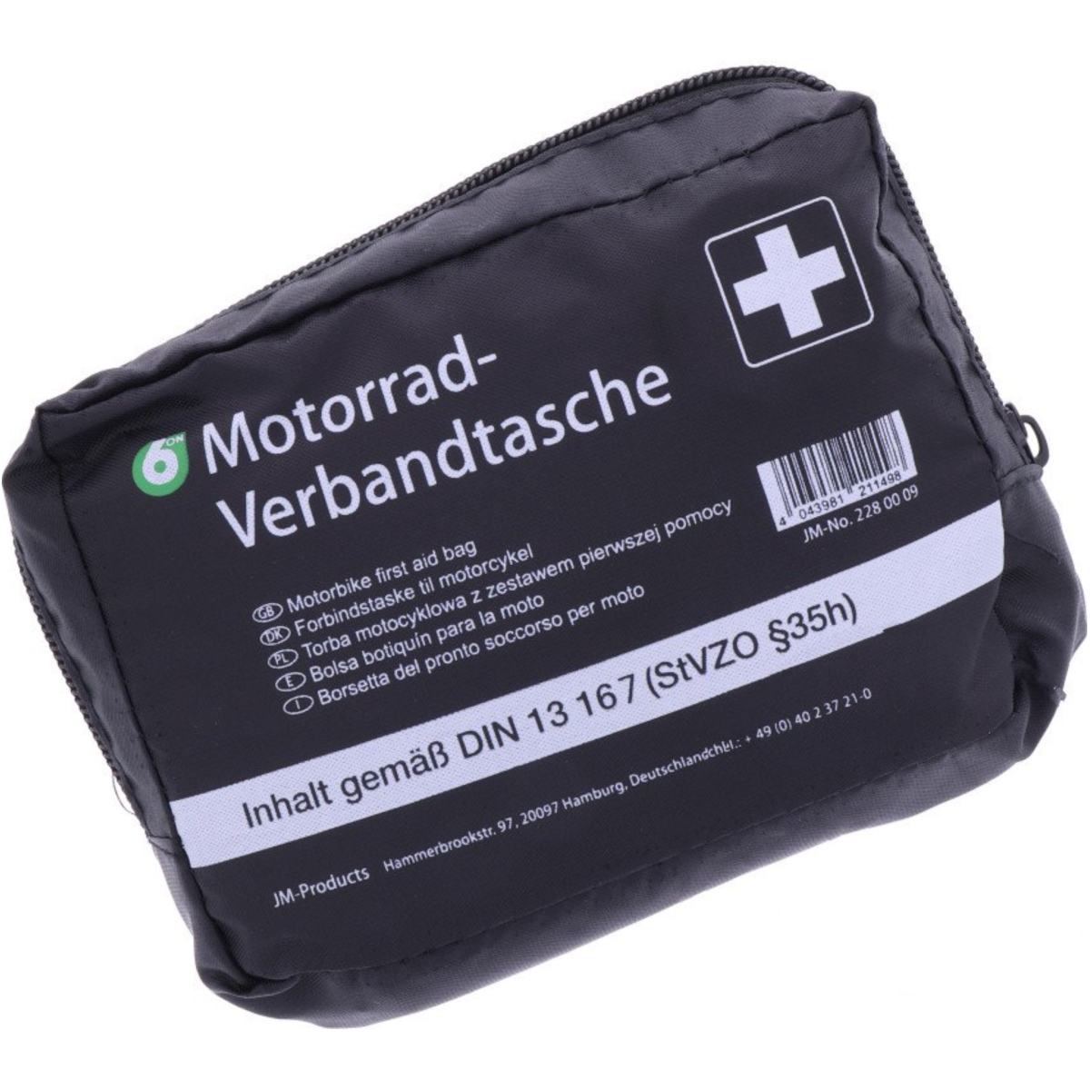 6-on first aid bag motorc verbandtasche din13167 von 6-ON