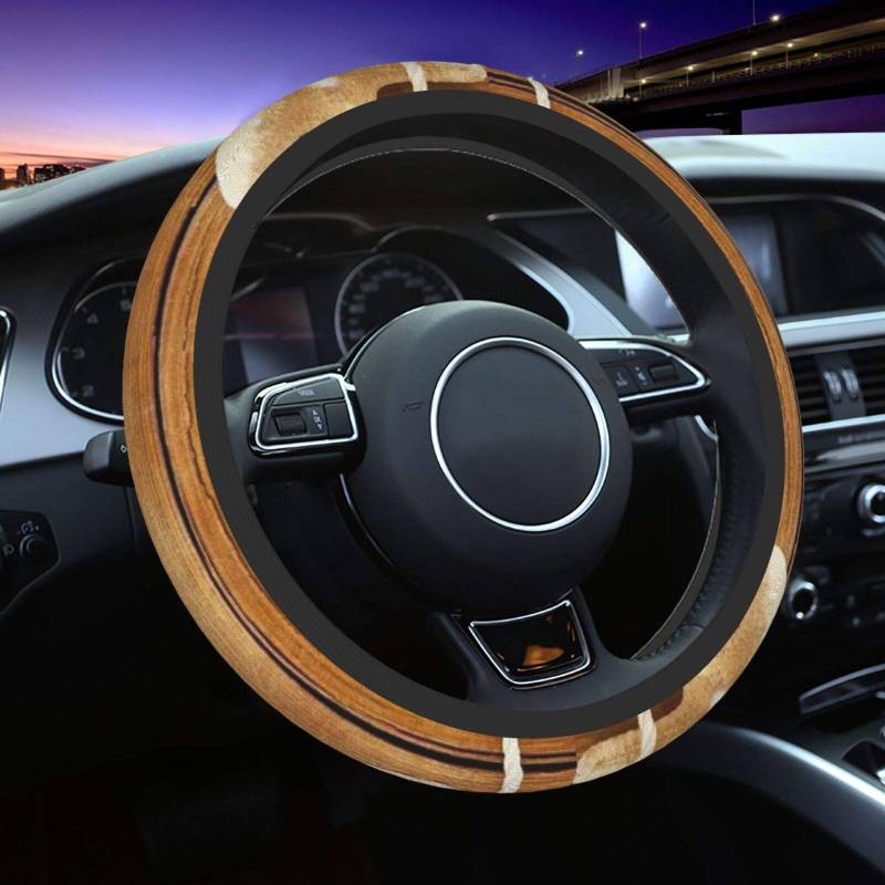 Auto Lenkradhülle 38cm, Muscheln Holz Lenkradbezug Für Damen Bequem Lenkradhülle Auto Zubehör Lenkradschoner Für Auto, Für Die Meisten Autos von 799