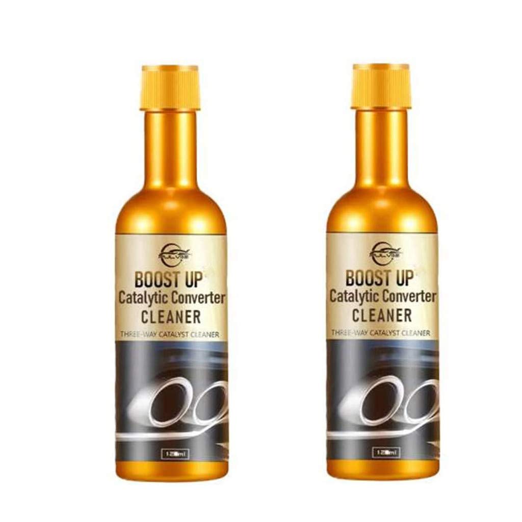 95 Catalytic Converter Cleaner Reiniger,120mlX2 Auto Katalysator Reiniger für Motor Katalysator Booster,für Benzin,Diesel,Hybrid Catalytic Converter Cleaner Engine Booster Cleaner von 95