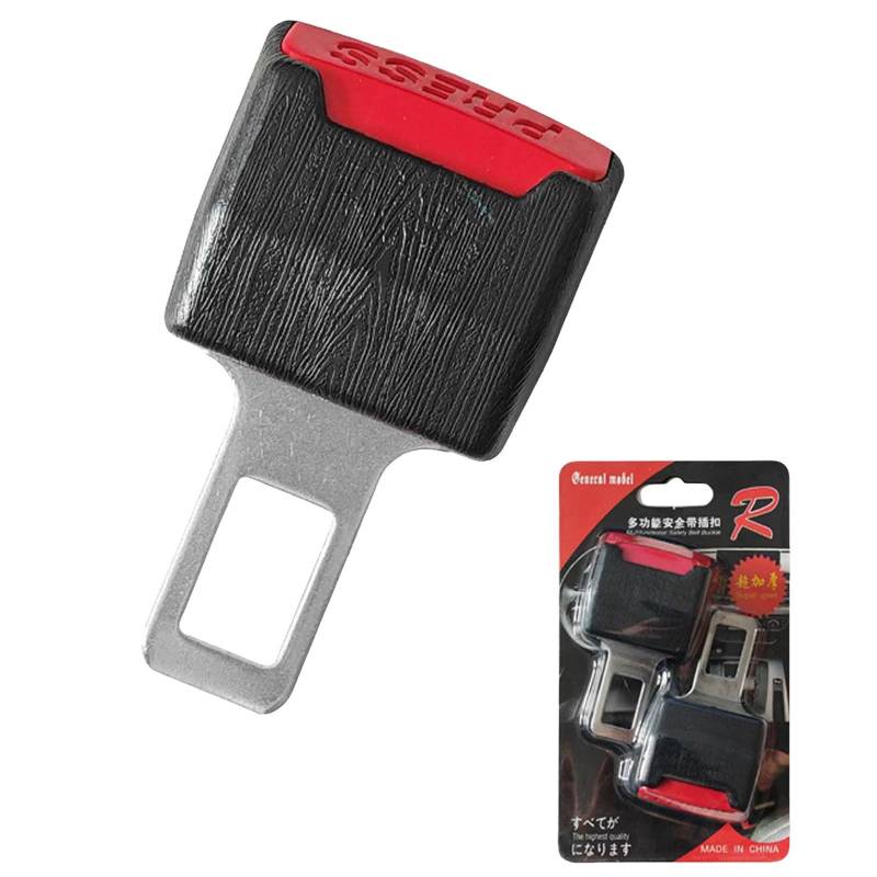 95sCloud-1 Auto Adapter 2 Stück, 8.5CM, Sicherheitsgurt Schnalle Clip,Auto Sicherheitsgurt Einstellclips, Gurtschnalle Auto Ersatzteile Passend für für die meisten Autos und LKWs Autoteile (Red) von 95sCloud-1