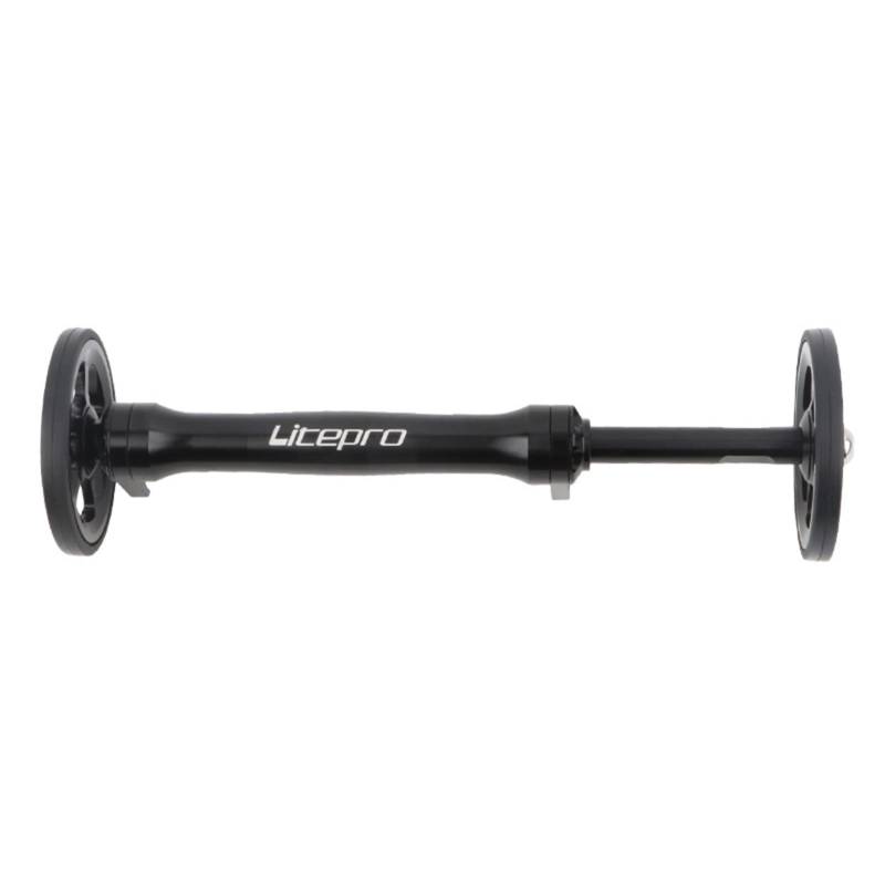 Faltrad Easy Wheel Extender ，Leichtmetallradverlängerung, Teleskophebelverlängerung für Brompton-Fahrradzubehör (Größe C, Schwarz) von A/A