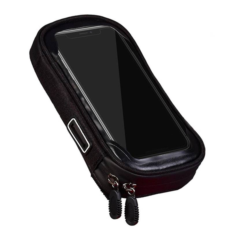 A/R Fahrrad-Handy-Halterungstasche – Touchscreen-Fahrradtasche für Fahrrad-Vorderrahmen, wasserdichte Fahrrad-Handyhalterung, Tasche, empfindlicher Touchscreen, kompatibel mit Handy von A/R