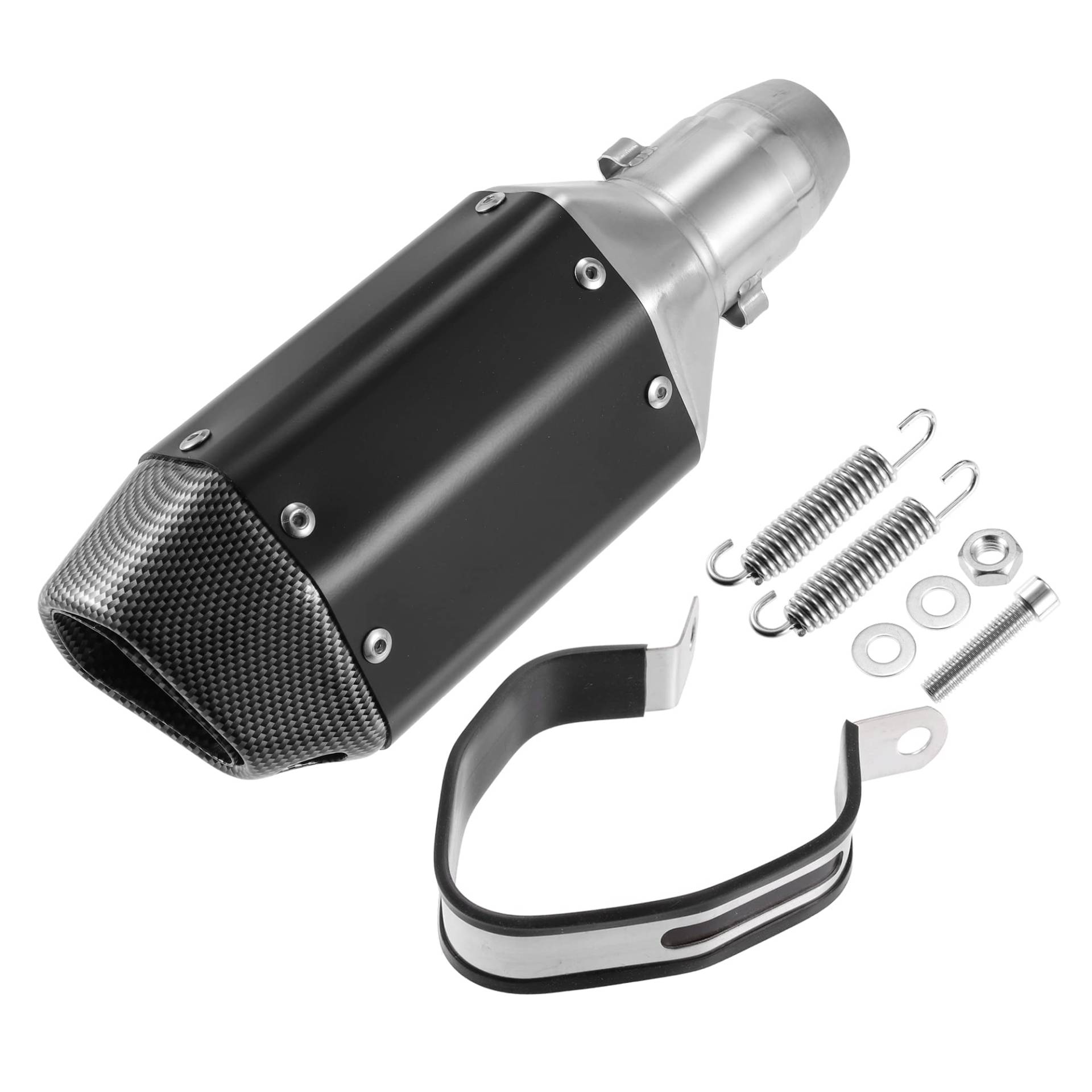 A ABSOPRO 1 Satz Schalldämpfer Auspuffrohr System Bausatz 38mm für Motorrad von A ABSOPRO