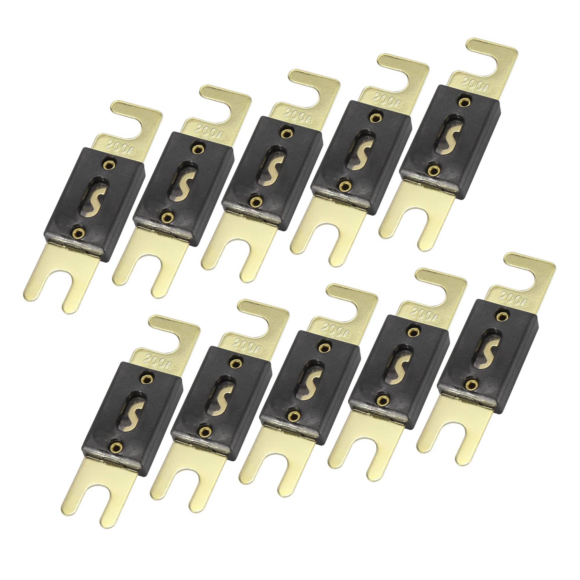 A ABSOPRO 10 Stück ANL Sicherung Auto Motorrad Boot Audio 8x1.9x0.8cm 200A Sicherung A ABSOPRO 10 Stück ANL Sicherung Auto Motorrad Boot Audio 8x1.9x0.8cm 200A Sicherung von A ABSOPRO