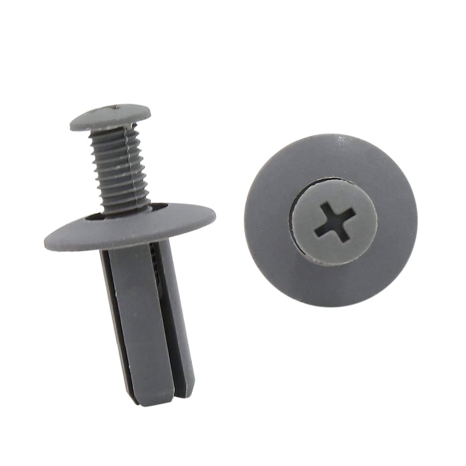 A ABSOPRO 100 Satz Auto 8mm Lochnieten Schiebeclips Kotflügel Kunststoff Grau A ABSOPRO 100 Satz Auto 8mm Lochnieten Schiebeclips Kotflügel Kunststoff Grau von A ABSOPRO