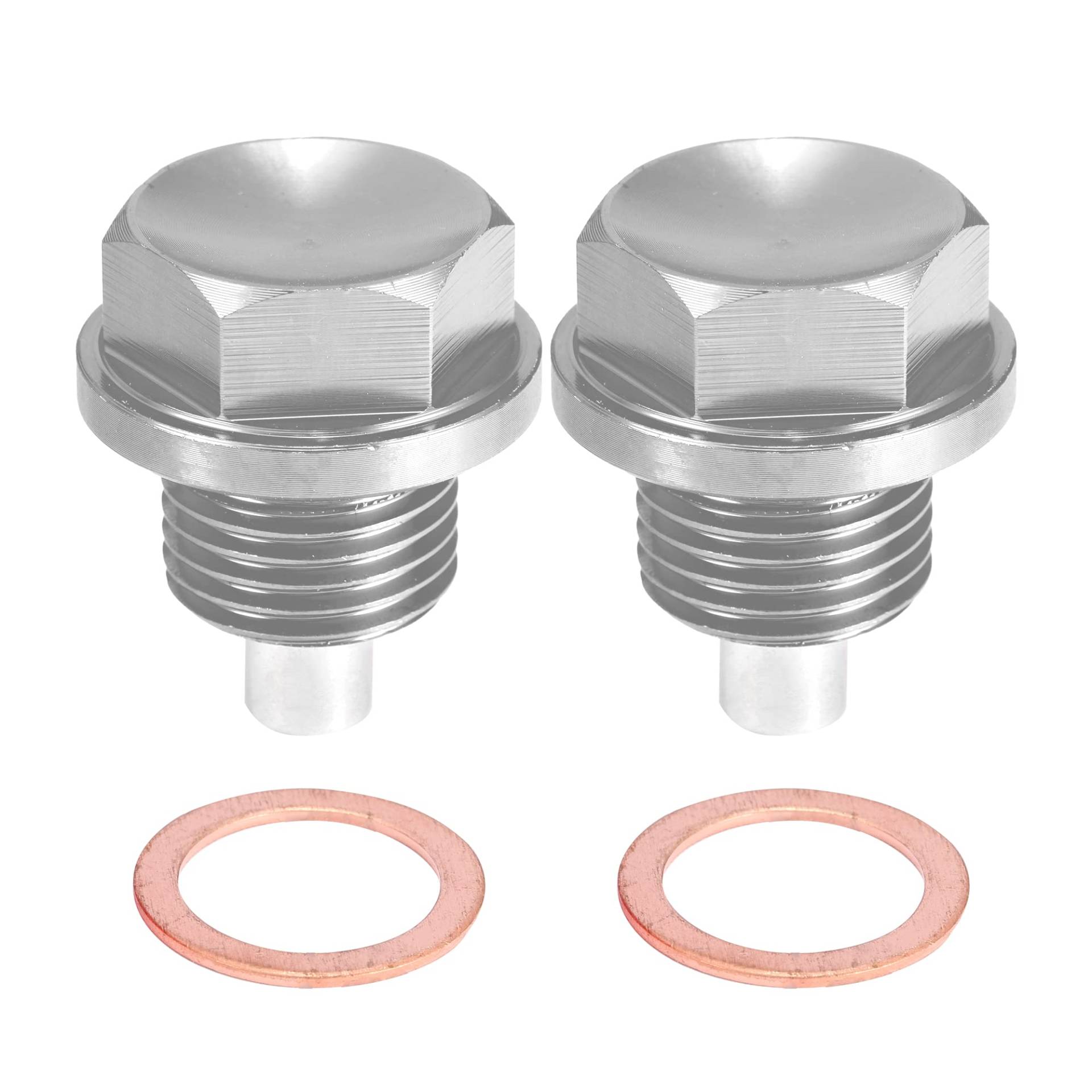 A ABSOPRO 2 Sätze Ölablaßschraube mit Dichtring Magnetische Ölablassschraube Motorölwannen Silber M16x1,5 A ABSOPRO 2 Sätze Ölablaßschraube mit Dichtring Magnetische Ölablassschraube Motorölwannen Silber M16x1,5 von A ABSOPRO