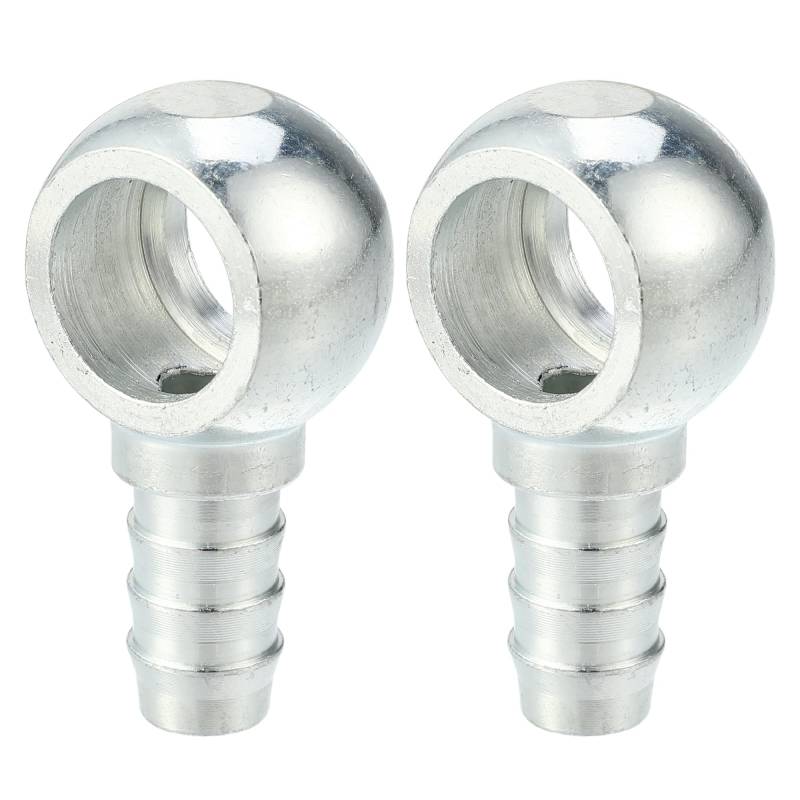 A ABSOPRO Hohlschraube 2 Stück Motorrad Hohlschrauben Bremsleitung Banjo Fitting Kraftstoffleitung Adapter 18mm ID 16mm OD von A ABSOPRO