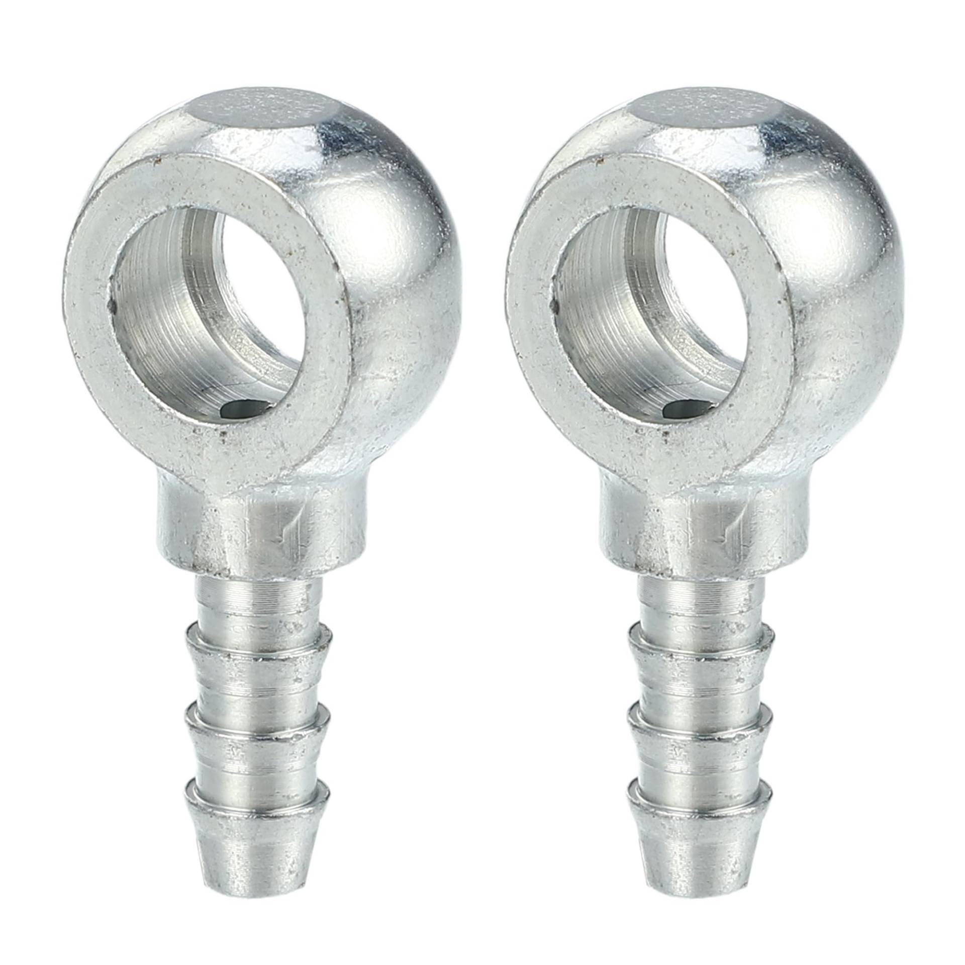 A ABSOPRO 2 Stück Hohlschraube 8mm ID Motorrad Hohlschrauben für Motorradbremsen Widerhaken OD 6 mm Bremsleitung Adapter A ABSOPRO 2 Stück Hohlschraube 8mm ID Motorrad Hohlschrauben für Motorradbremsen Widerhaken OD 6 mm Bremsleitung Adapter von A ABSOPRO