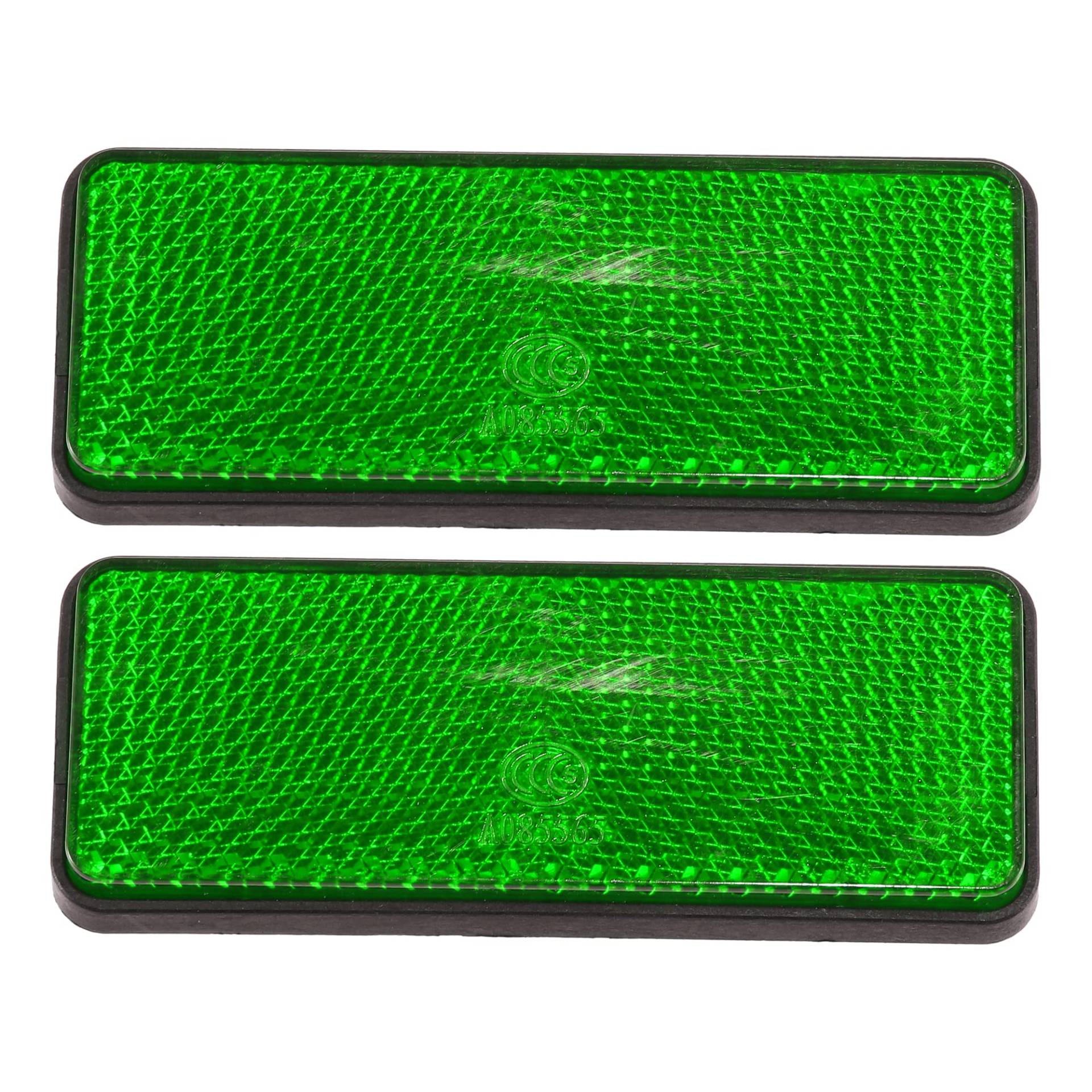 A ABSOPRO 2 Stück Rechteckige Schraubmontage Reflektierender Warnreflektor 87mm Grün A ABSOPRO 2 Stück Rechteckige Schraubmontage Reflektierender Warnreflektor 87mm Grün von A ABSOPRO