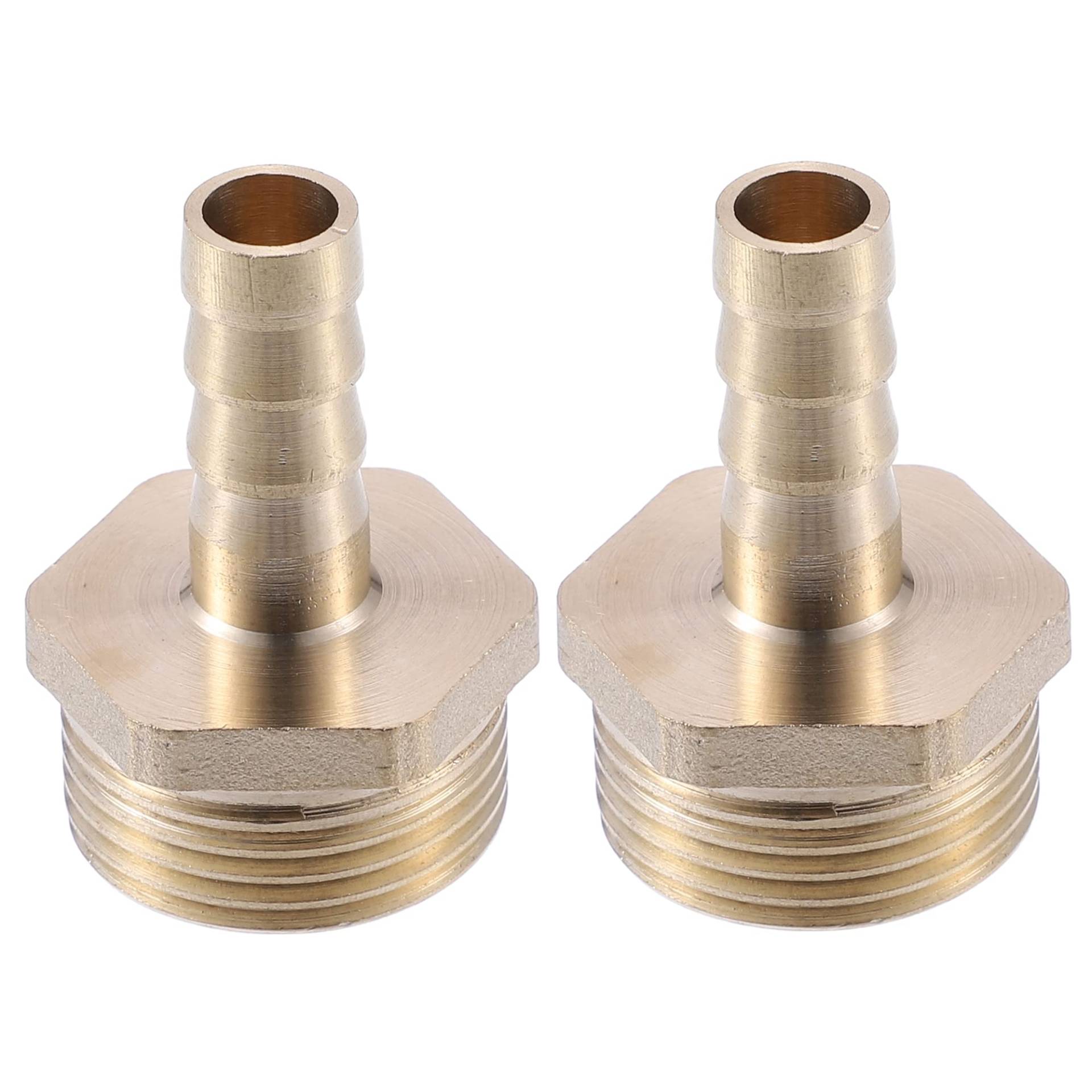 A ABSOPRO 2 Stück Schlauchtülle 3/4 Zoll Schlauchanschluss Messing Außengewinde Widerhaken Rohr Stecker Adapter 10mm von A ABSOPRO