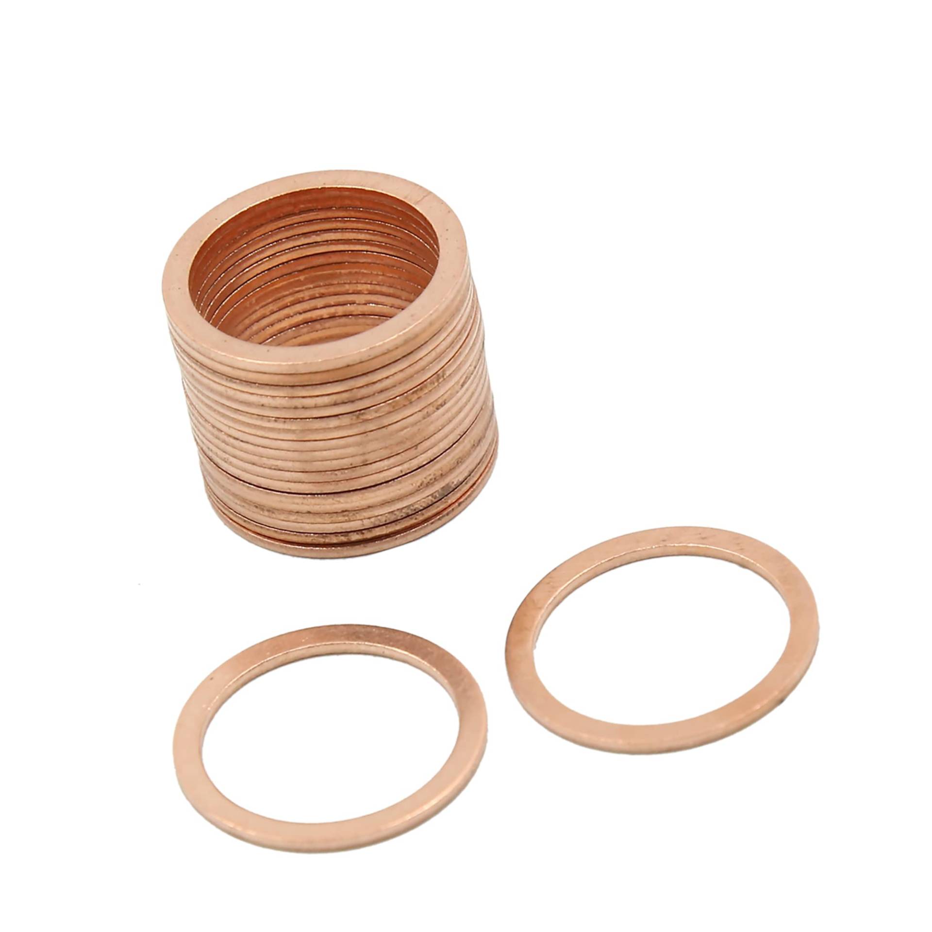 A ABSOPRO 20 Stück Kupfer Scheiben 18 x 22 x 1mm Dichtung Ringe Ersatz A ABSOPRO 20 Stück Kupfer Scheiben 18 x 22 x 1mm Dichtung Ringe Ersatz von A ABSOPRO