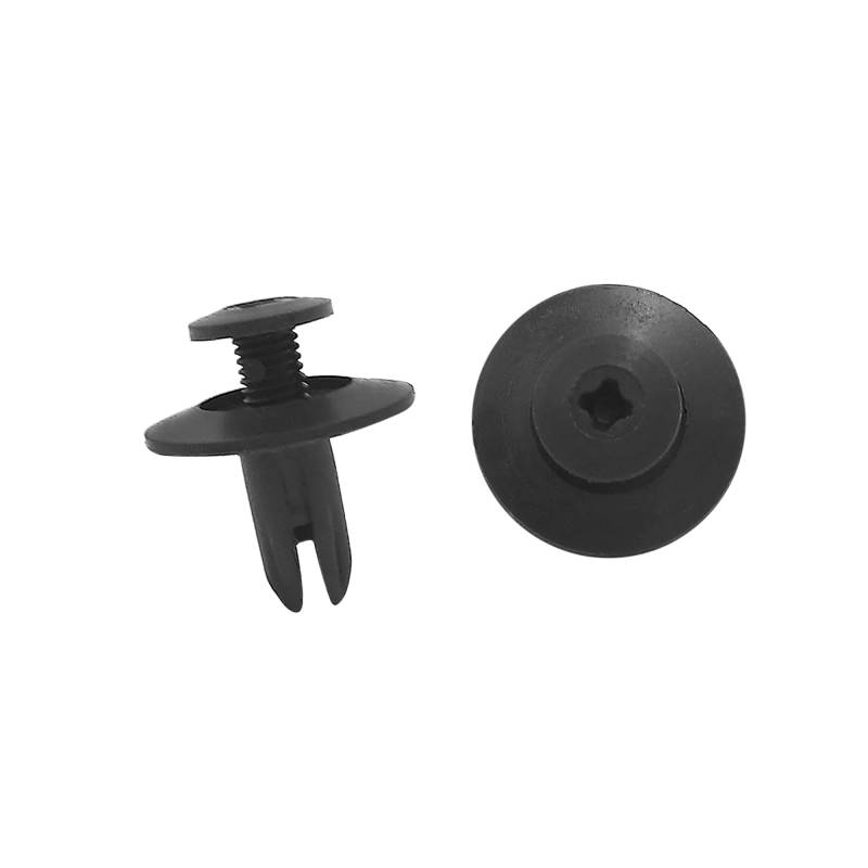 A ABSOPRO 20 Stück Schraubverschluss Nieten Halteklammer 6mm Kunststoff Schwarz von A ABSOPRO