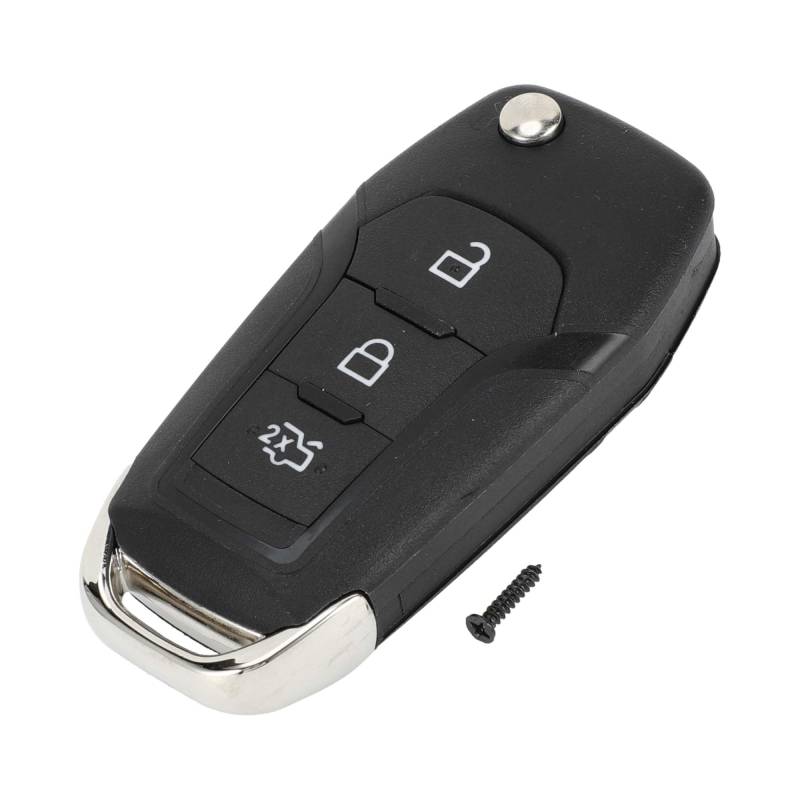 A ABSOPRO 3 Tasten Schlüsselgehäuse Gehäuse Keyless Entry Fernbedienung Schlüsselanhänger Ersatzgehäuse für Ford Ka Fiesta Focus Transit für Ranger Connect Mondeo von A ABSOPRO