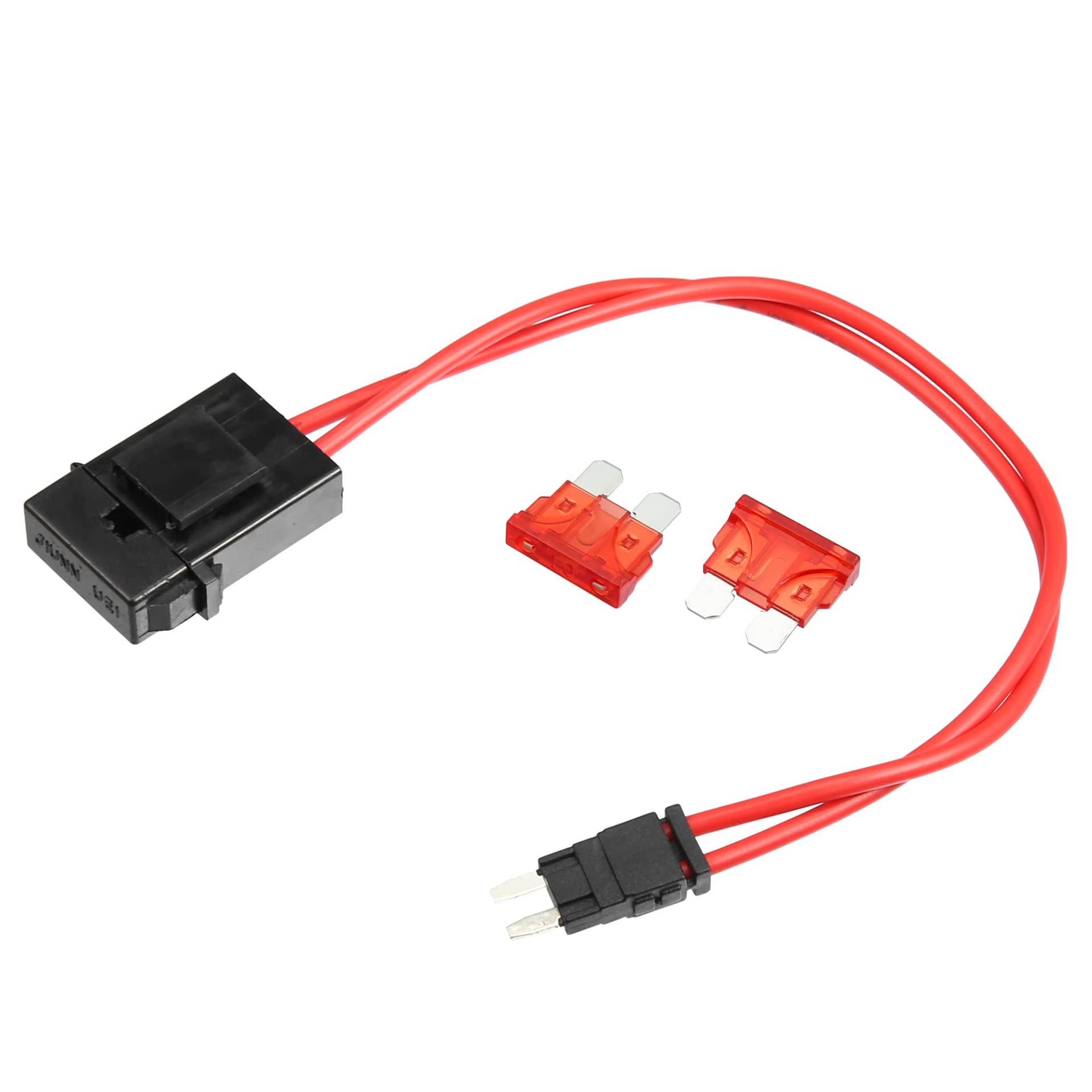 A ABSOPRO 32V Mini Sicherung Adapter Klopfen Kit mit 2 Stück 10A Klingen Sicherung A ABSOPRO 32V Mini Sicherung Adapter Klopfen Kit mit 2 Stück 10A Klingen Sicherung von A ABSOPRO