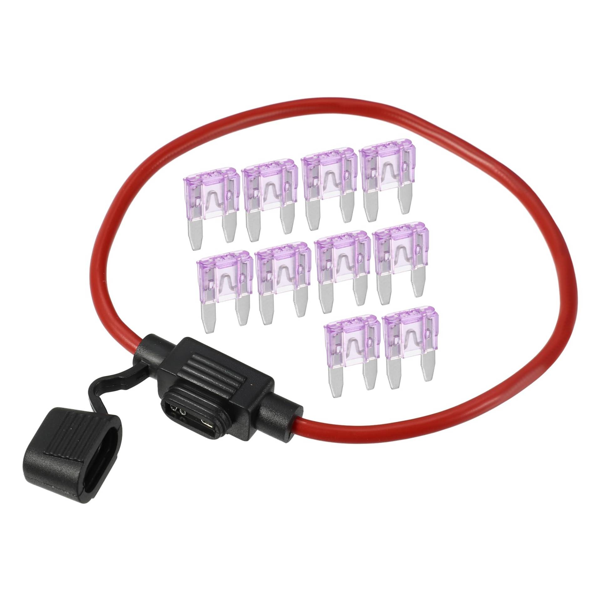 A ABSOPRO 35A Mini Blade Style Sicherung 12 AWG Sicherungshalter Wasserdichter 12 Gauge Sicherungshalter Blade Style Inline Sicherungshalter Metall Schwarz A ABSOPRO 35A Mini Blade Style Sicherung 12 AWG Sicherungshalter Wasserdichter 12 Gauge Sicherungshalter Blade Style Inline Sicherungshalter Metall Schwarz von A ABSOPRO