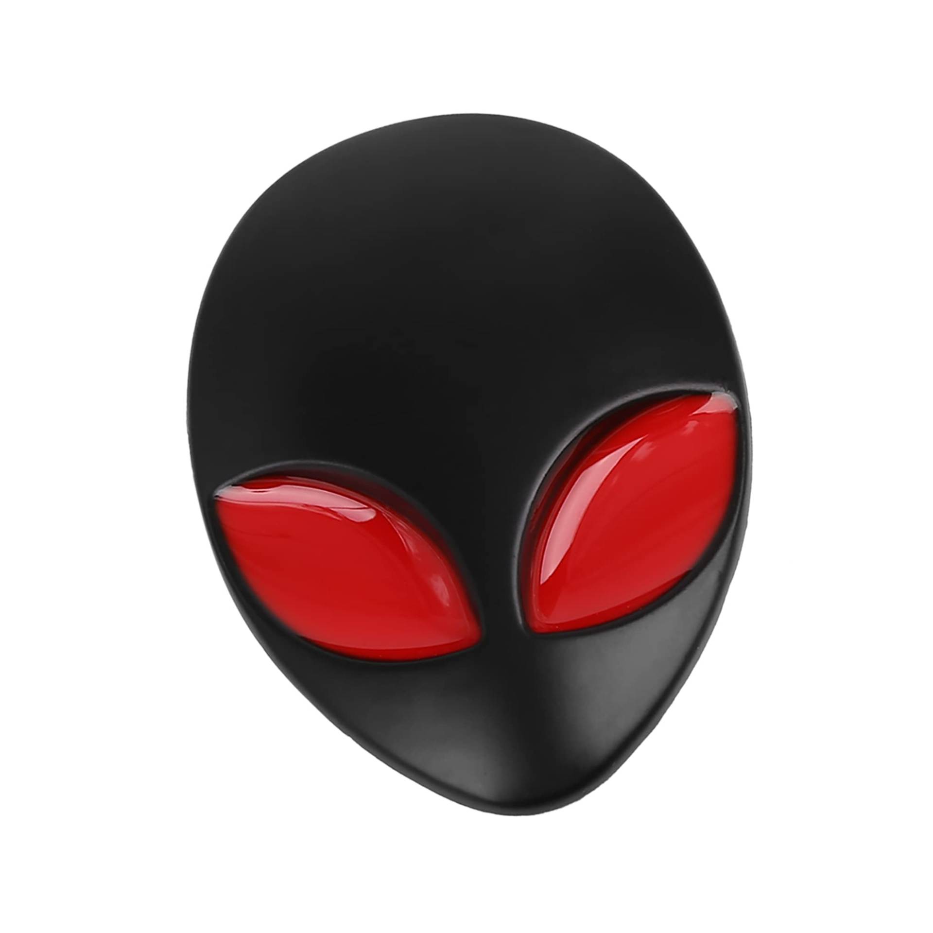 A ABSOPRO 3D Alien Kopf Form Metall Auto Körper Emblem Badge Aufkleber Schwarz A ABSOPRO 3D Alien Kopf Form Metall Auto Körper Emblem Badge Aufkleber Schwarz von A ABSOPRO