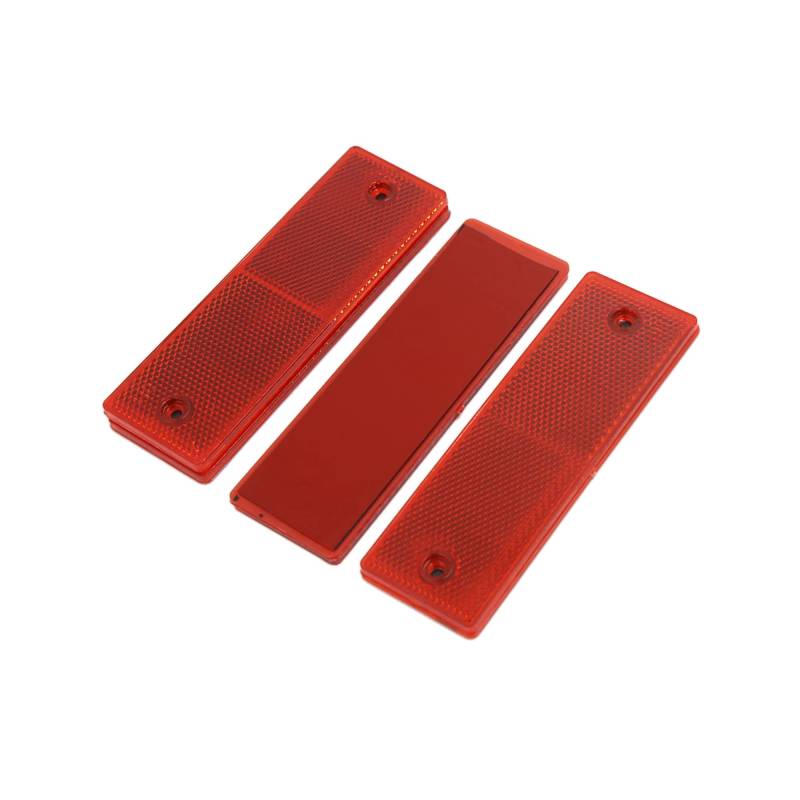 A ABSOPRO 4 Satz Auto Reflektierende Warnschild Reflektor Aufkleber Rot von A ABSOPRO