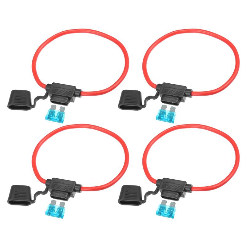 A ABSOPRO 4 Satz DC 12V 10AWG ATC Inline Sicherungshalter mit 15A Standard Sicherung von A ABSOPRO