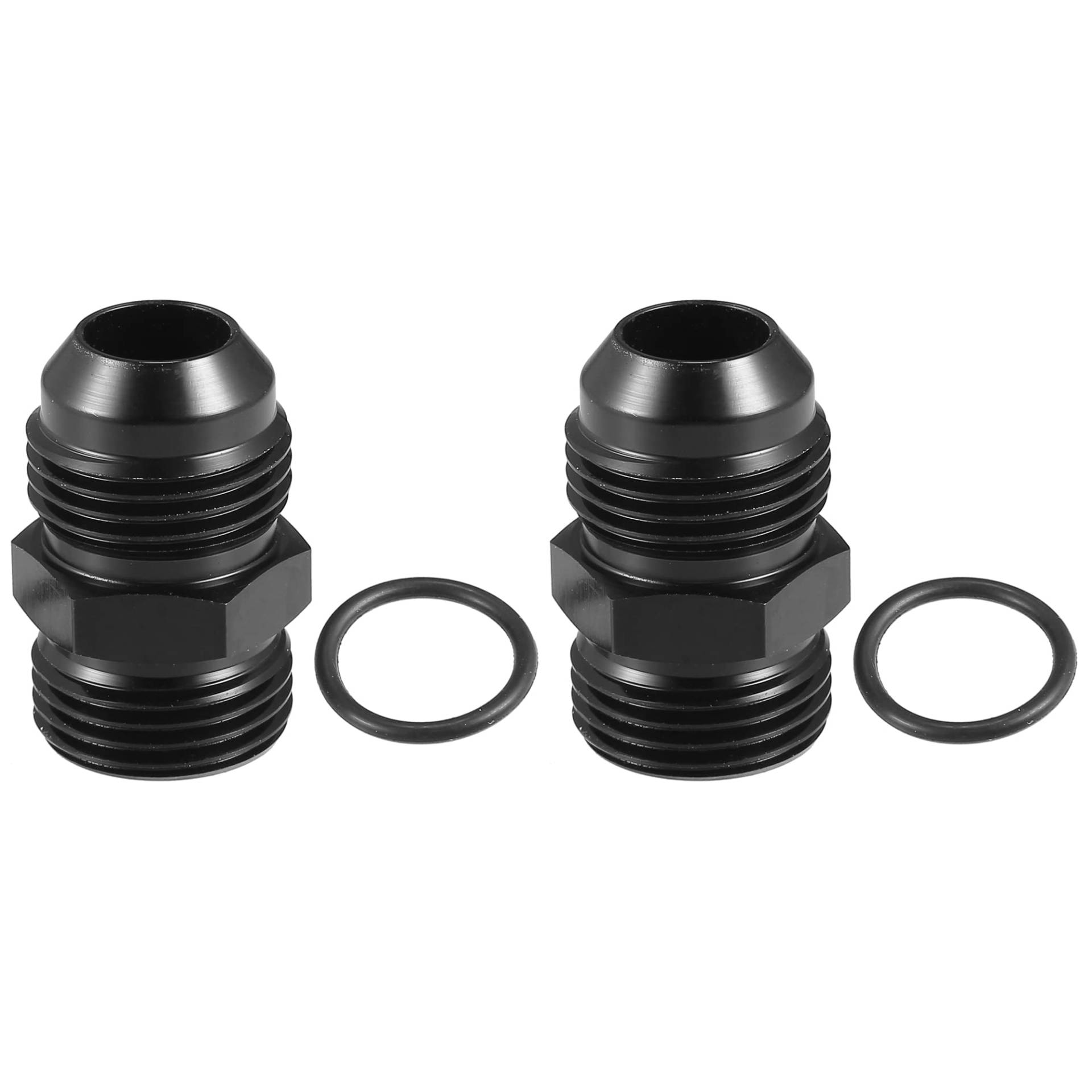 A ABSOPRO 4 Stück AN10 auf AN10 Kraftstoffverteiler Adapter Verschraubung Schwarz A ABSOPRO 4 Stück AN10 auf AN10 Kraftstoffverteiler Adapter Verschraubung Schwarz von A ABSOPRO