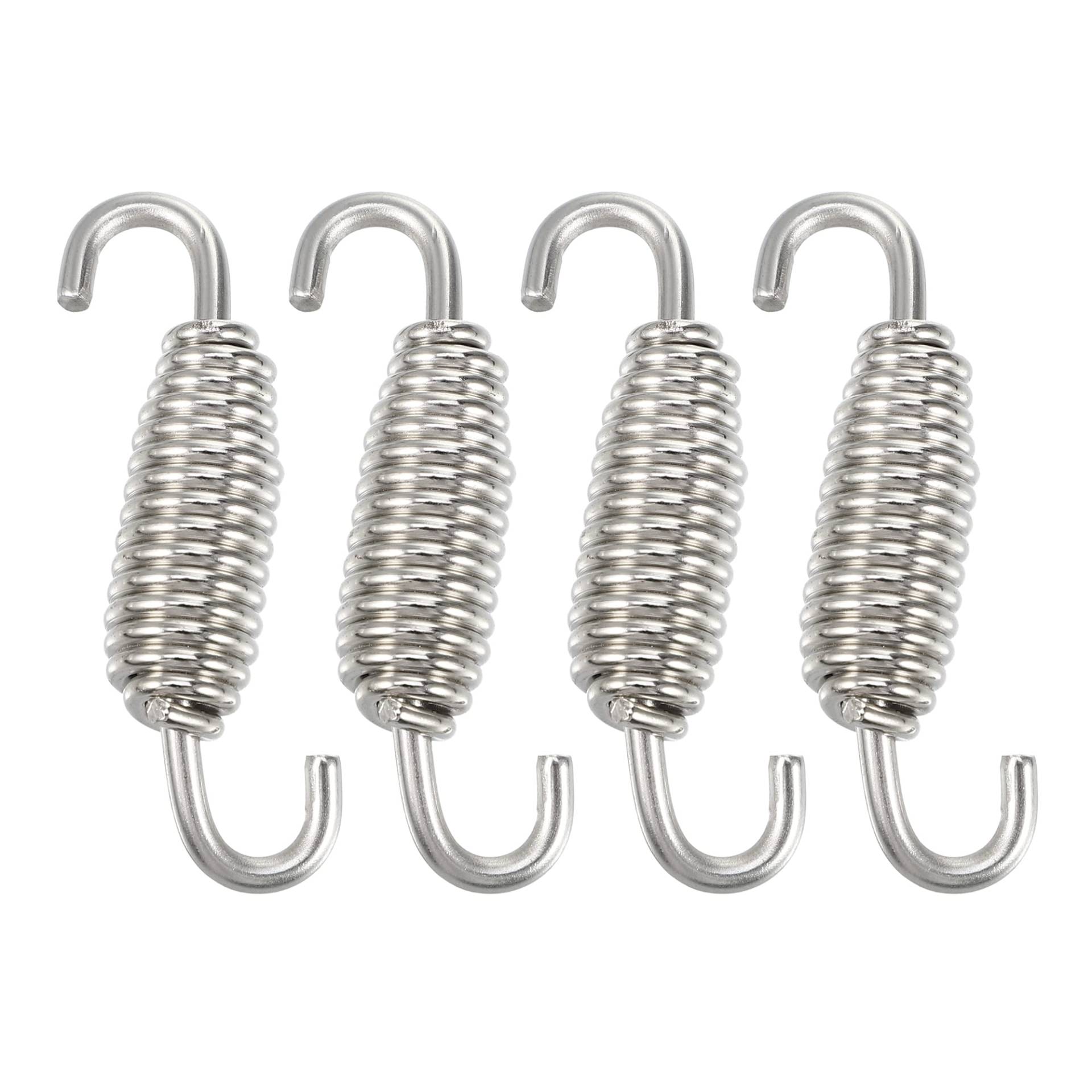 A ABSOPRO 4 Stück Motorrad Auspuff Feder Schalldämpfer Auspuffrohr Feder Auspufffedern 55mm Silber A ABSOPRO 4 Stück Motorrad Auspuff Feder Schalldämpfer Auspuffrohr Feder Auspufffedern 55mm Silber von A ABSOPRO