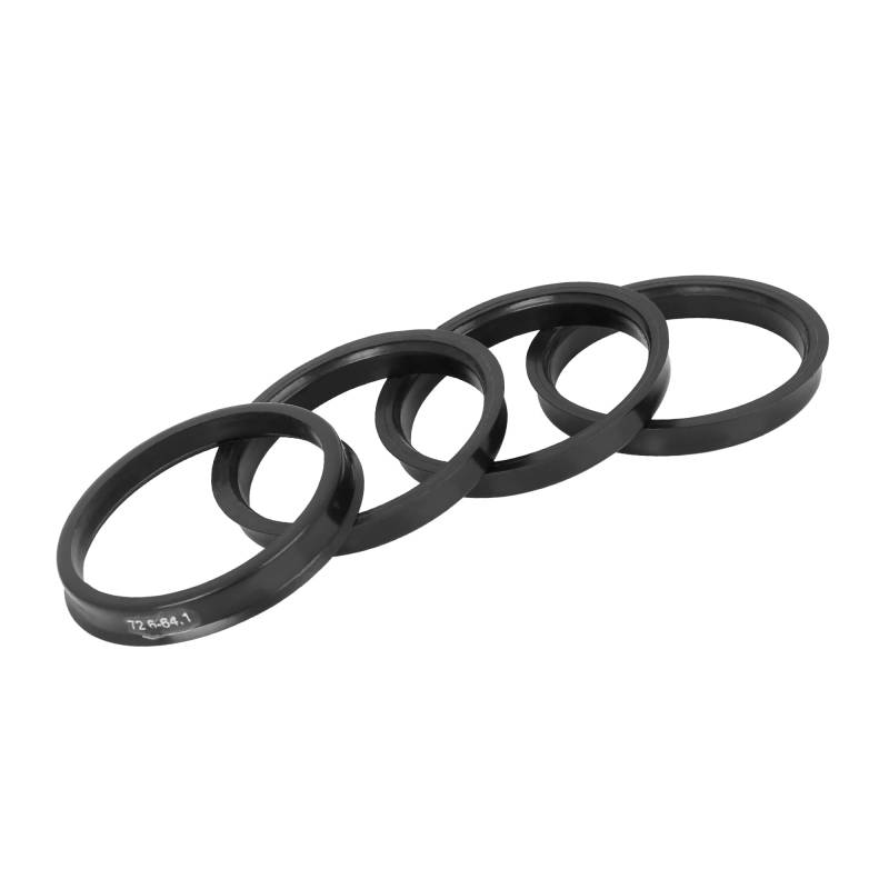 A ABSOPRO 4 Stück Naben Zentrierte Ringe 72.6mm bis 64.1mm Kunststoff Schwarz von A ABSOPRO