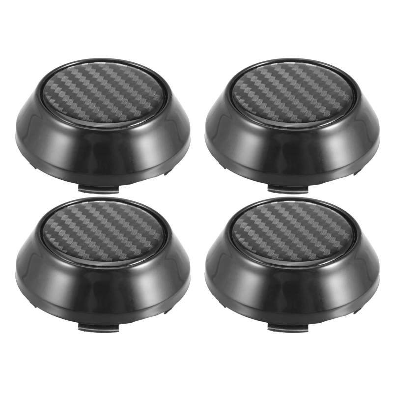 A ABSOPRO 4 Stück Nabendeckel 65mm Universal Radnabenkappen Radnabenabdeckung, Schwarz Felgenkappen OD 65mm ID 59mm von A ABSOPRO