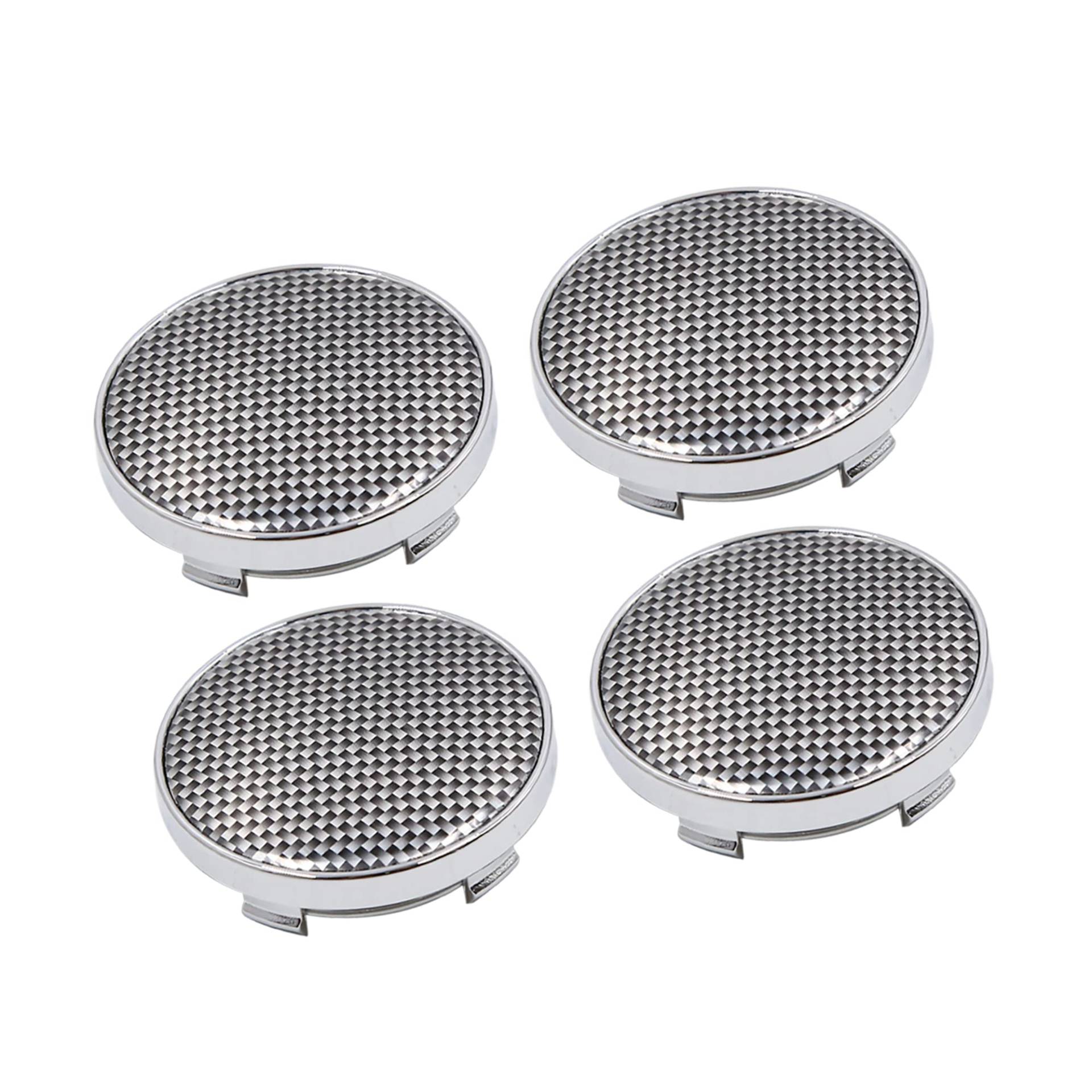 A ABSOPRO 4 Stück Radzentrale Nabenkappen 60mm Durchm. Kohlefaser Silberton A ABSOPRO 4 Stück Radzentrale Nabenkappen 60mm Durchm. Kohlefaser Silberton von A ABSOPRO