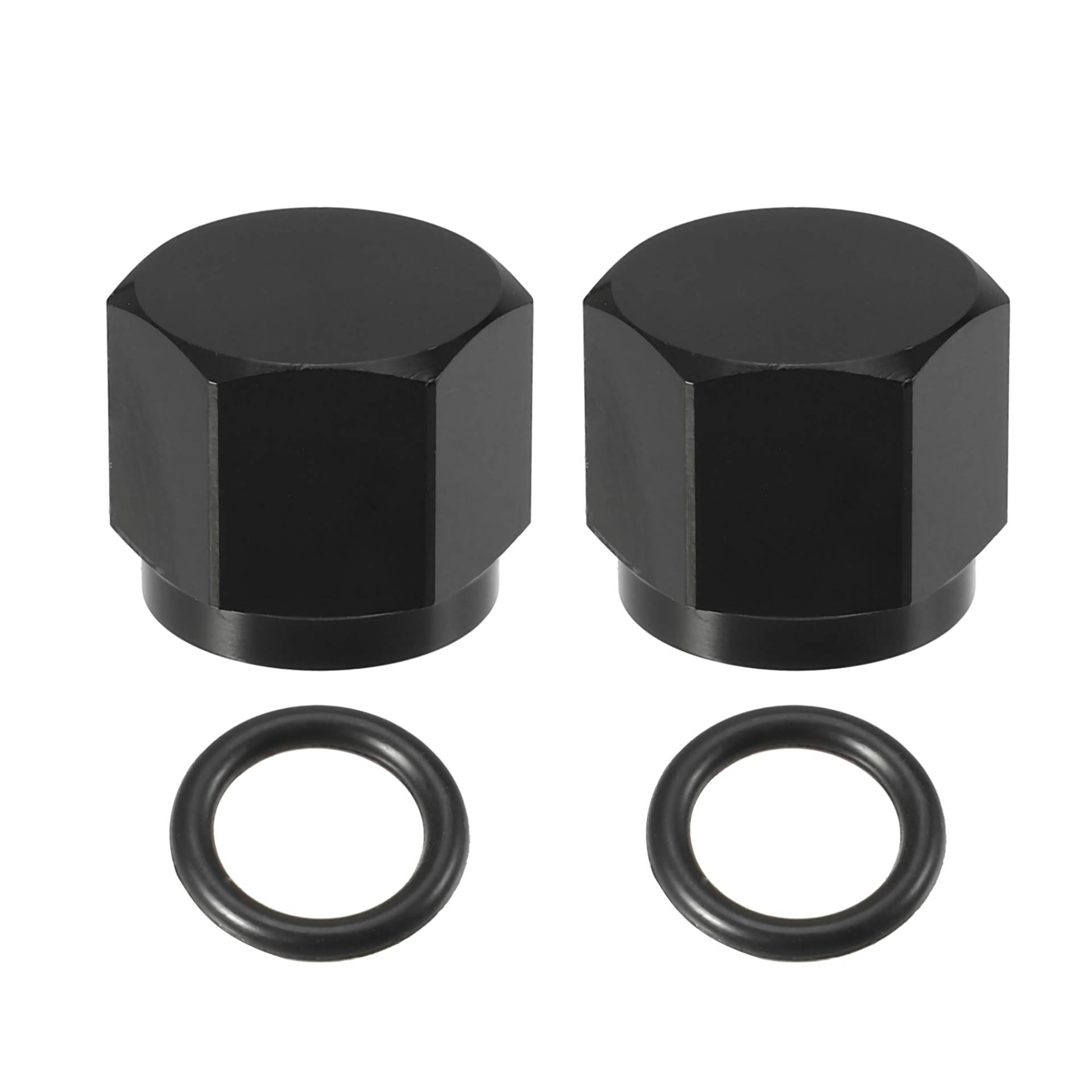A ABSOPRO 4 Stück Universal Bördel Kappen Adapter mit O Ring Schwarz AN6 A ABSOPRO 4 Stück Universal Bördel Kappen Adapter mit O Ring Schwarz AN6 von A ABSOPRO