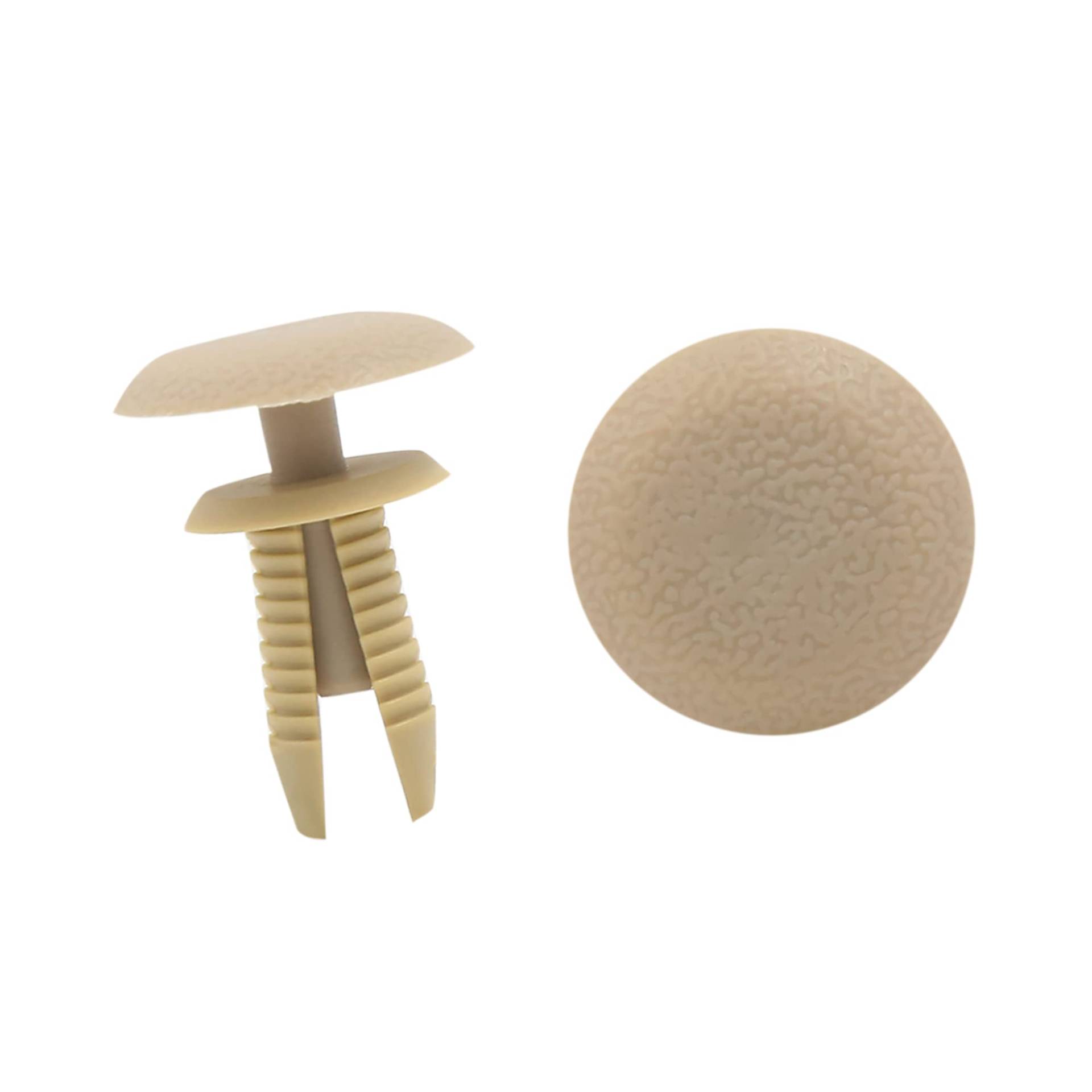 A ABSOPRO 40 Satz Verschluss Universal 8mm Ziernieten Clips Kunststoff Beige von A ABSOPRO