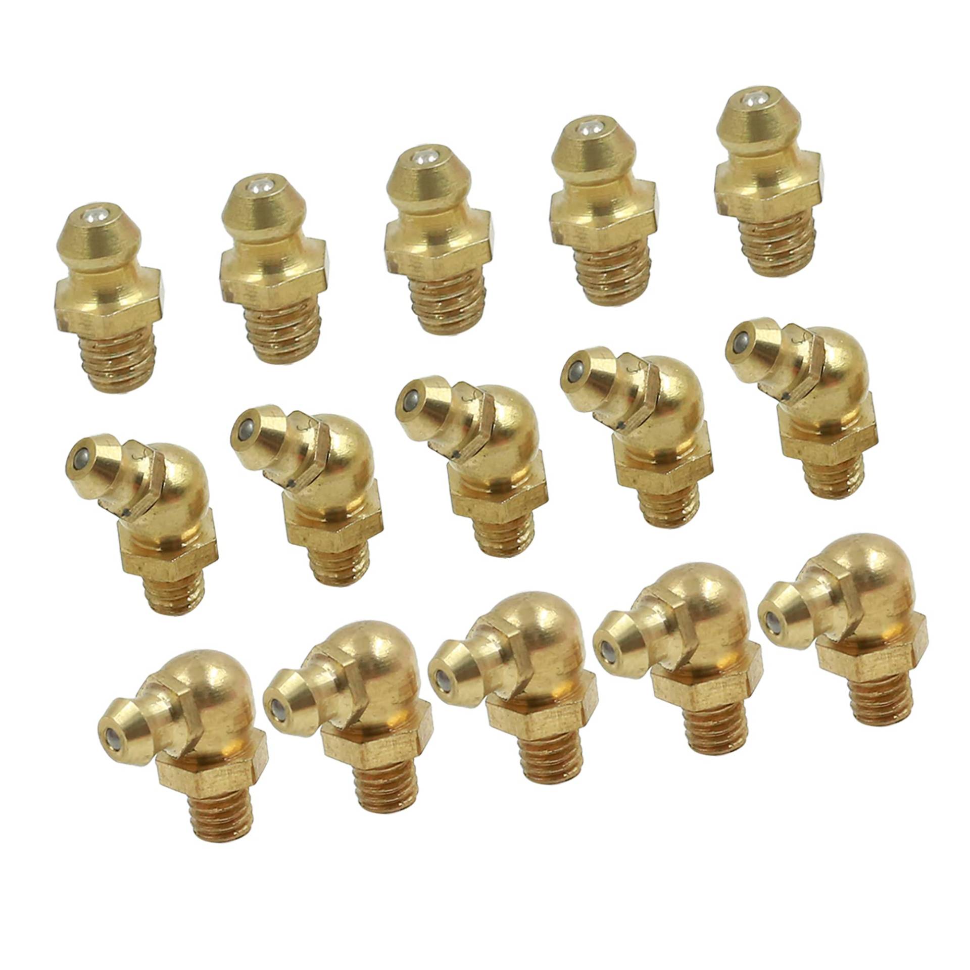 A ABSOPRO 5 Stück Auto Fett Nippel Fitting M6 Gerade 45 Grad 90 Grad A ABSOPRO 5 Stück Auto Fett Nippel Fitting M6 Gerade 45 Grad 90 Grad von A ABSOPRO