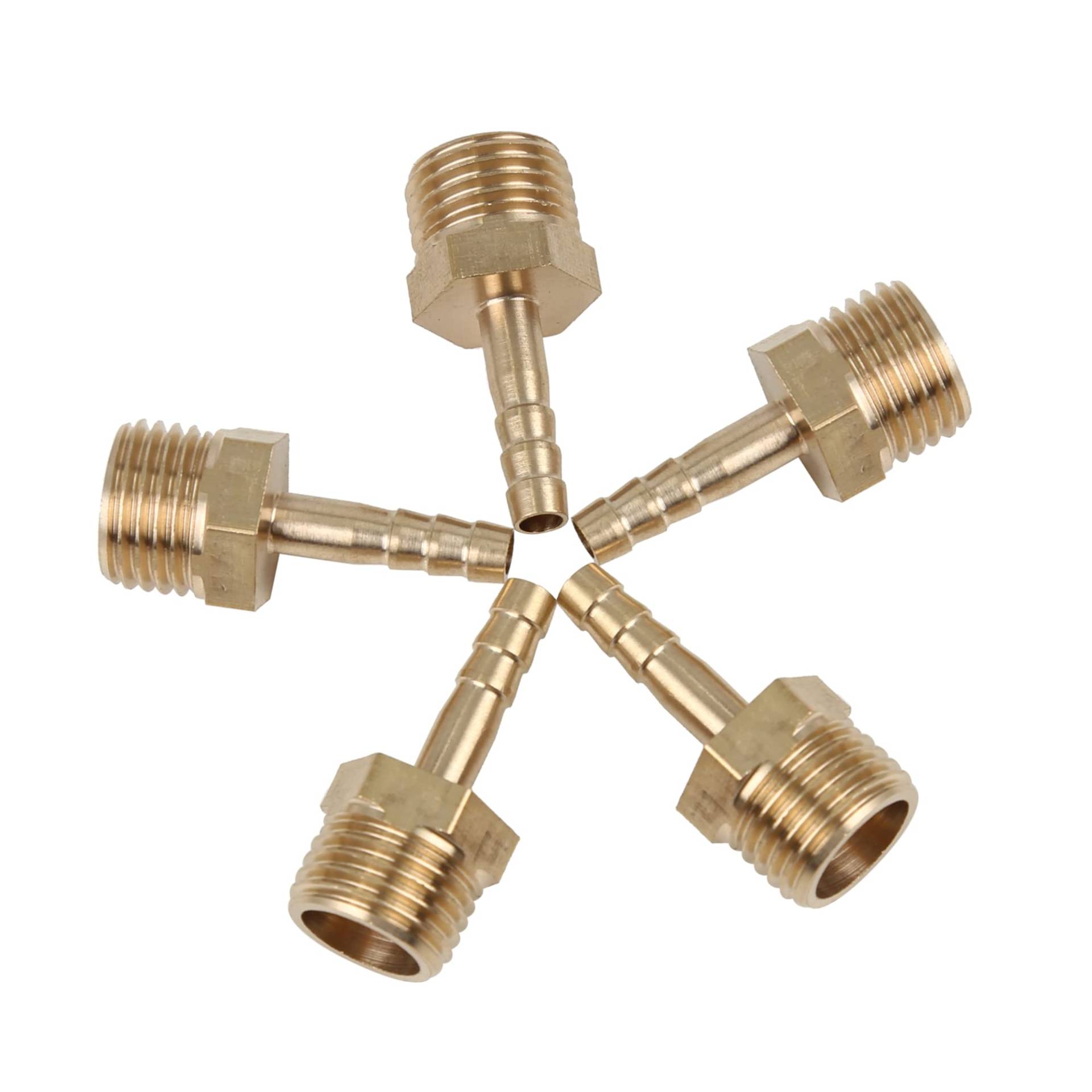 A ABSOPRO 5 Stück Stecker mit Schlauchtülle Männlich 4 mm Innendurchm. x 1/4 Zoll NPT A ABSOPRO 5 Stück Stecker mit Schlauchtülle Männlich 4 mm Innendurchm. x 1/4 Zoll NPT von A ABSOPRO