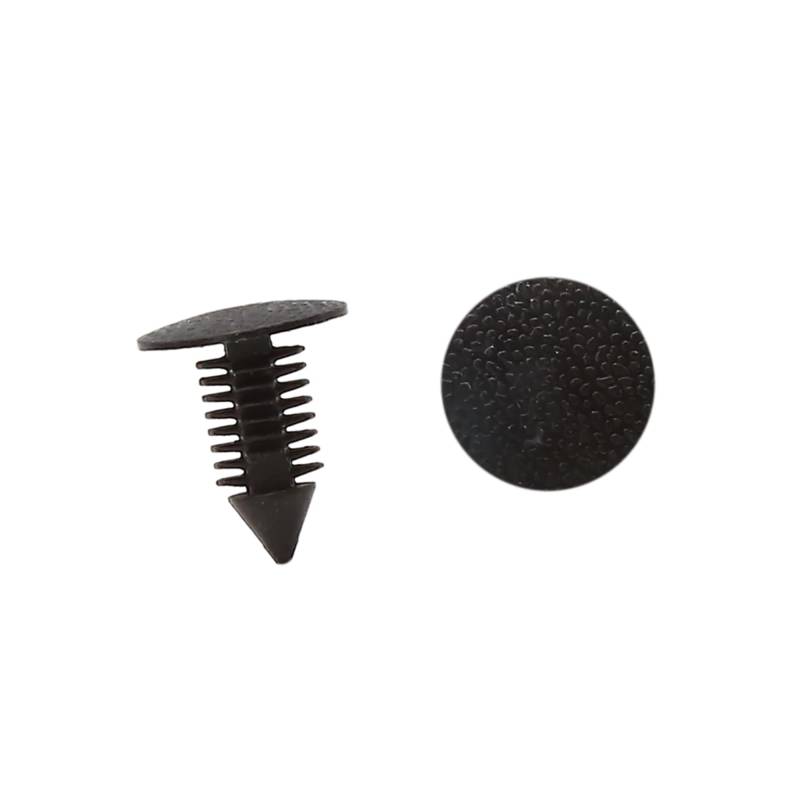 A ABSOPRO 50 Satz Niete 8.5mm Loch Durchm. Drücken Clips Kunststoff Schwarz von A ABSOPRO