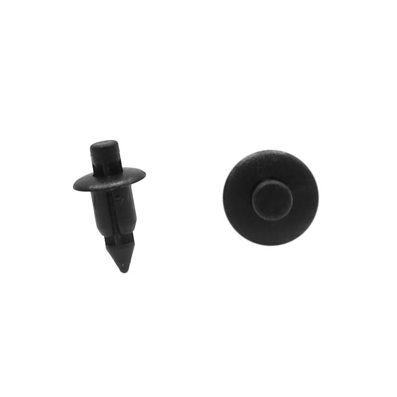 A ABSOPRO 6,5 mm Nietclips Stoßstangenbefestigung Nr. 6682401G00 für Nissan Kunststoff Schwarz (Set mit 10 Stück) von A ABSOPRO