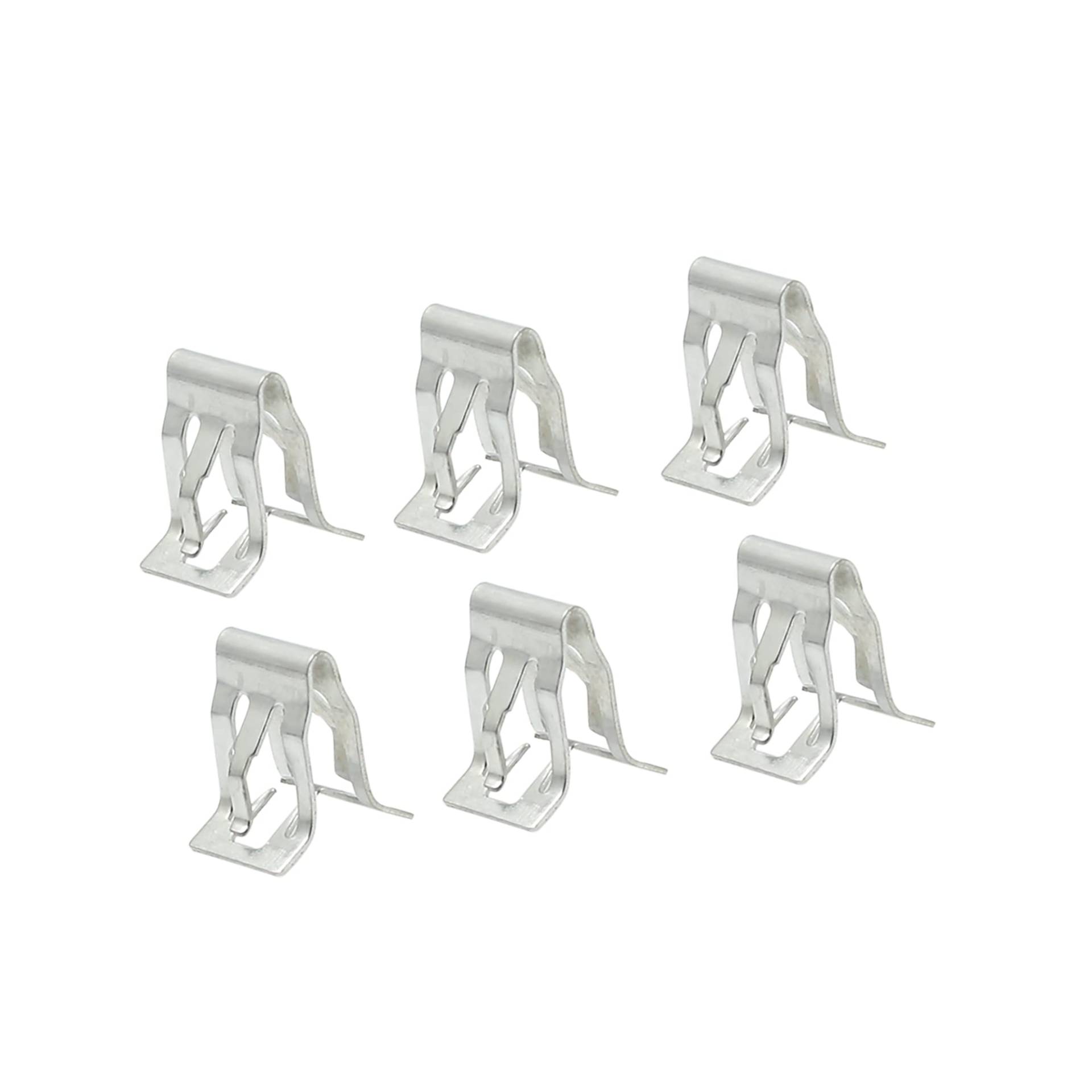A ABSOPRO 6 Stück Auto Armaturenbrett Konsole Panel Clips 15x16.6mm Metall Silber Ton A ABSOPRO 6 Stück Auto Armaturenbrett Konsole Panel Clips 15x16.6mm Metall Silber Ton von A ABSOPRO