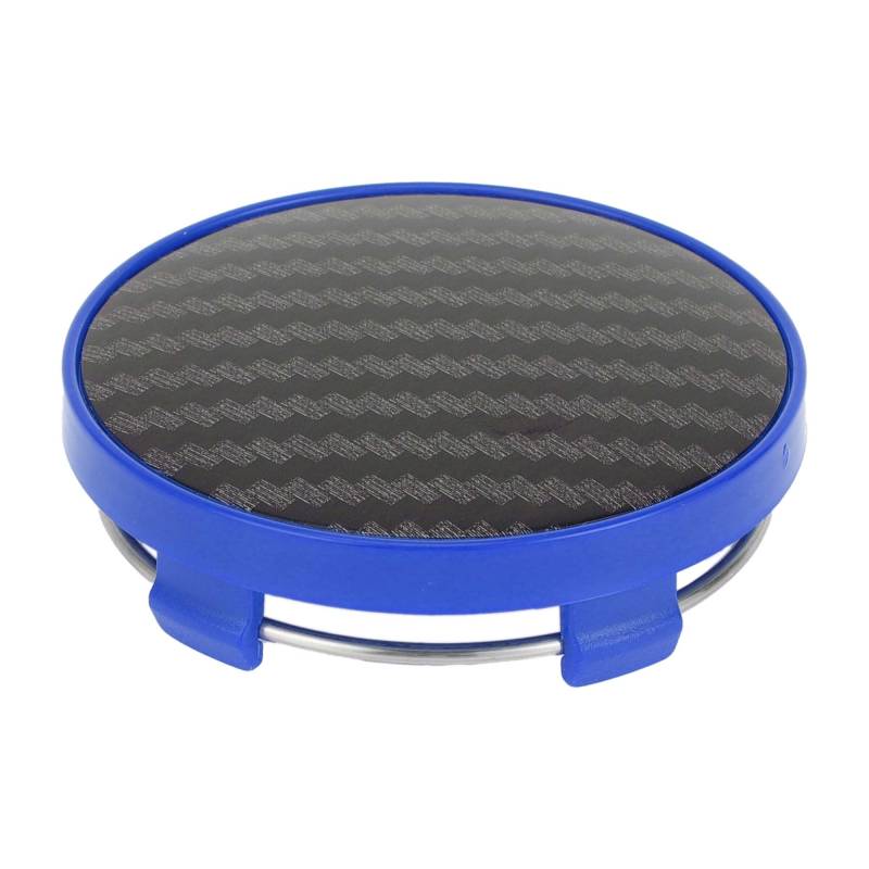 A ABSOPRO 60 mm 2.36" Carbon Fiber Pattern Blue Black Universal Car Wheel Hub Center Caps Wheel Hub Caps Covers Protectors for SUV Truck - Pack of 1 von A ABSOPRO