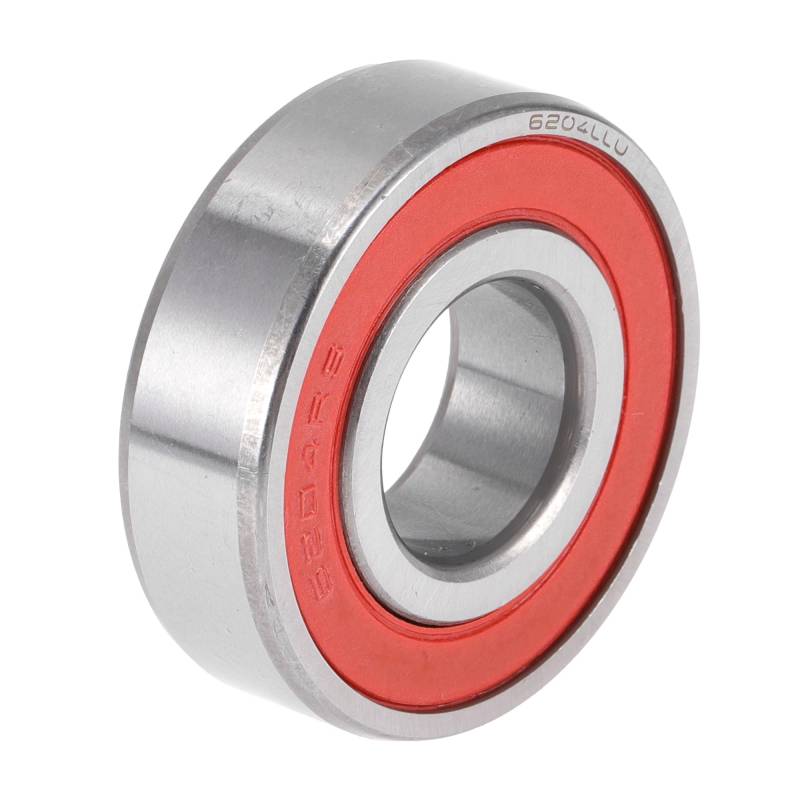 A ABSOPRO 6204LU Rillenkugellager Kugellager Geschmierte Lager Doppelgummiversiegelung 20x47x14mm Rot Silber Ton von A ABSOPRO