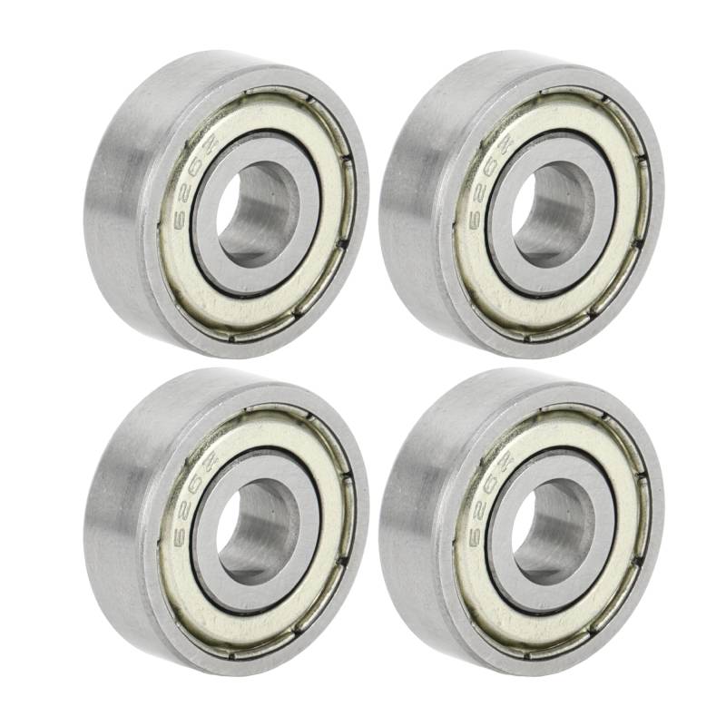 A ABSOPRO 626ZZ Rillenkugellager Geschmierte Lager Doppel-Metall-Dichtung 6x19x6mm Silberton Artikelaustausch von A ABSOPRO