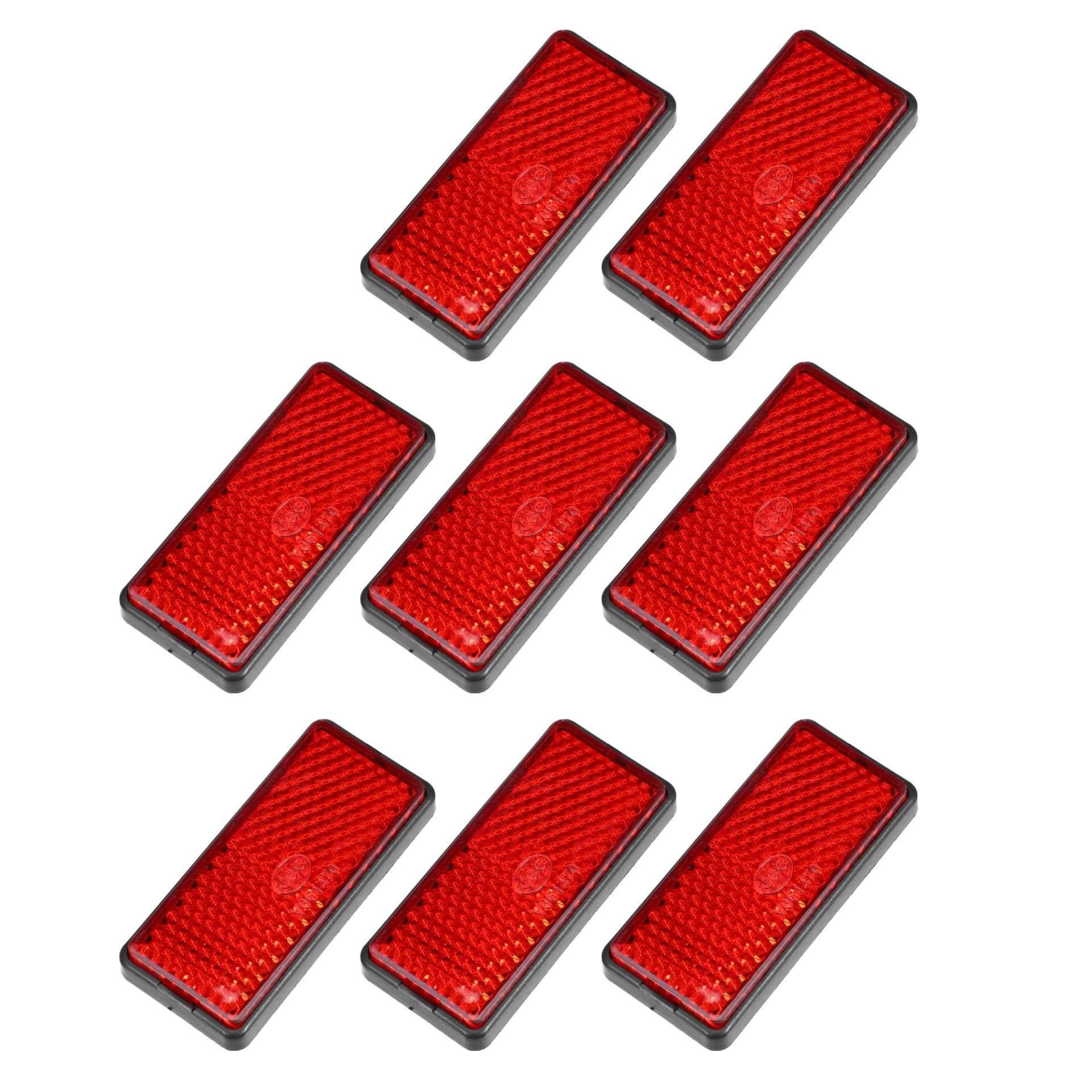A ABSOPRO 8 STK. Rechteckig Sicherheit Speiche Reflektierende Selbstklebende Reflektor Rot A ABSOPRO 8 STK. Rechteckig Sicherheit Speiche Reflektierende Selbstklebende Reflektor Rot von A ABSOPRO