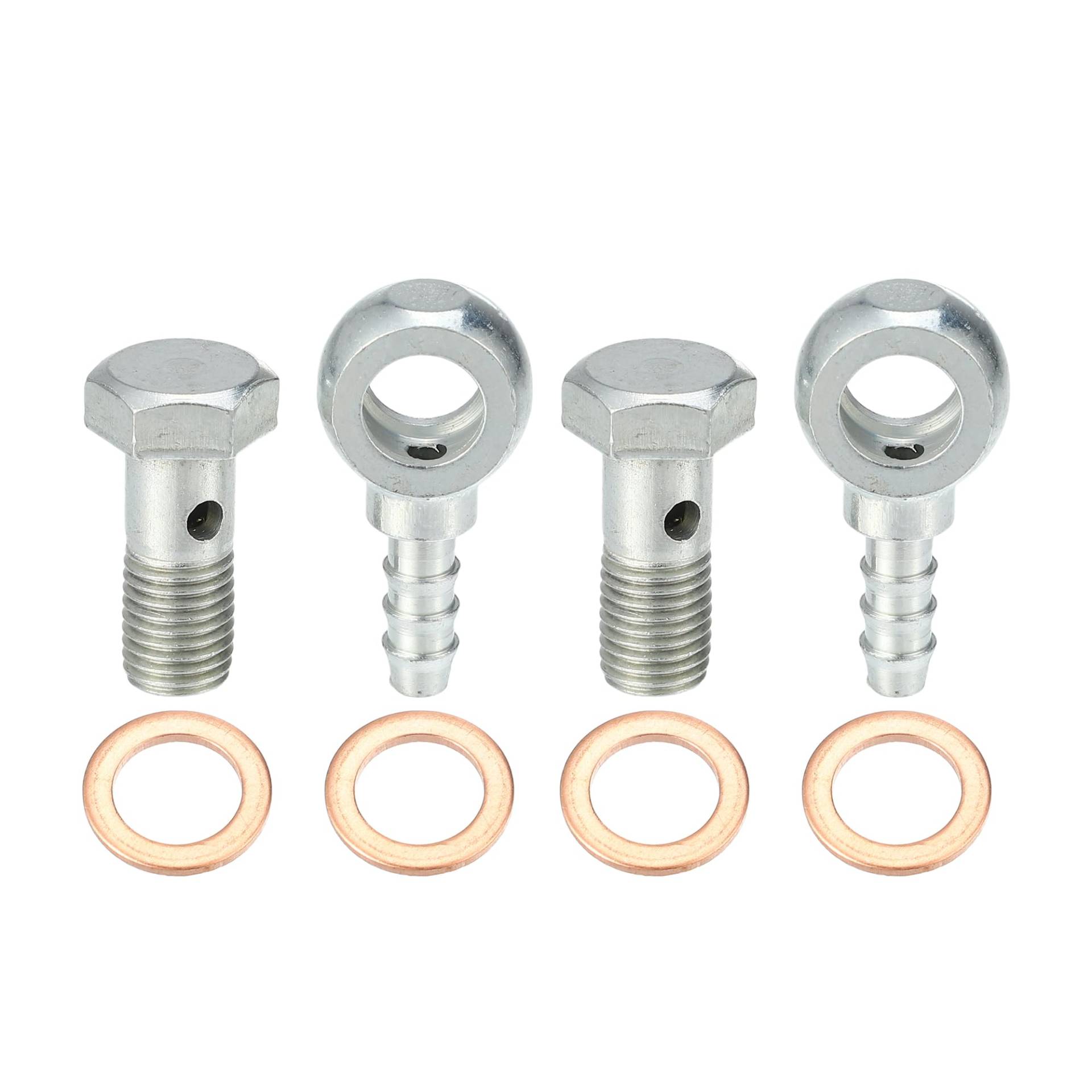 A ABSOPRO 4 Stück Hohlschraube M8x1 Bremse Banjo Hohlschrauben ID 8mm Dichtungs Unterlegscheibensatz für Bremssattel-Hauptbremszylinder A ABSOPRO 4 Stück Hohlschraube M8x1 Bremse Banjo Hohlschrauben ID 8mm Dichtungs Unterlegscheibensatz für Bremssattel-Hauptbremszylinder von A ABSOPRO