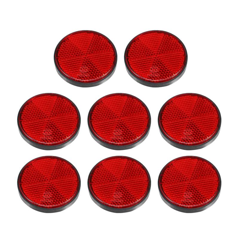 A ABSOPRO 8 Stück Runde Sicherheit Speiche Reflektierende Rückseite Reflektor Rot von A ABSOPRO