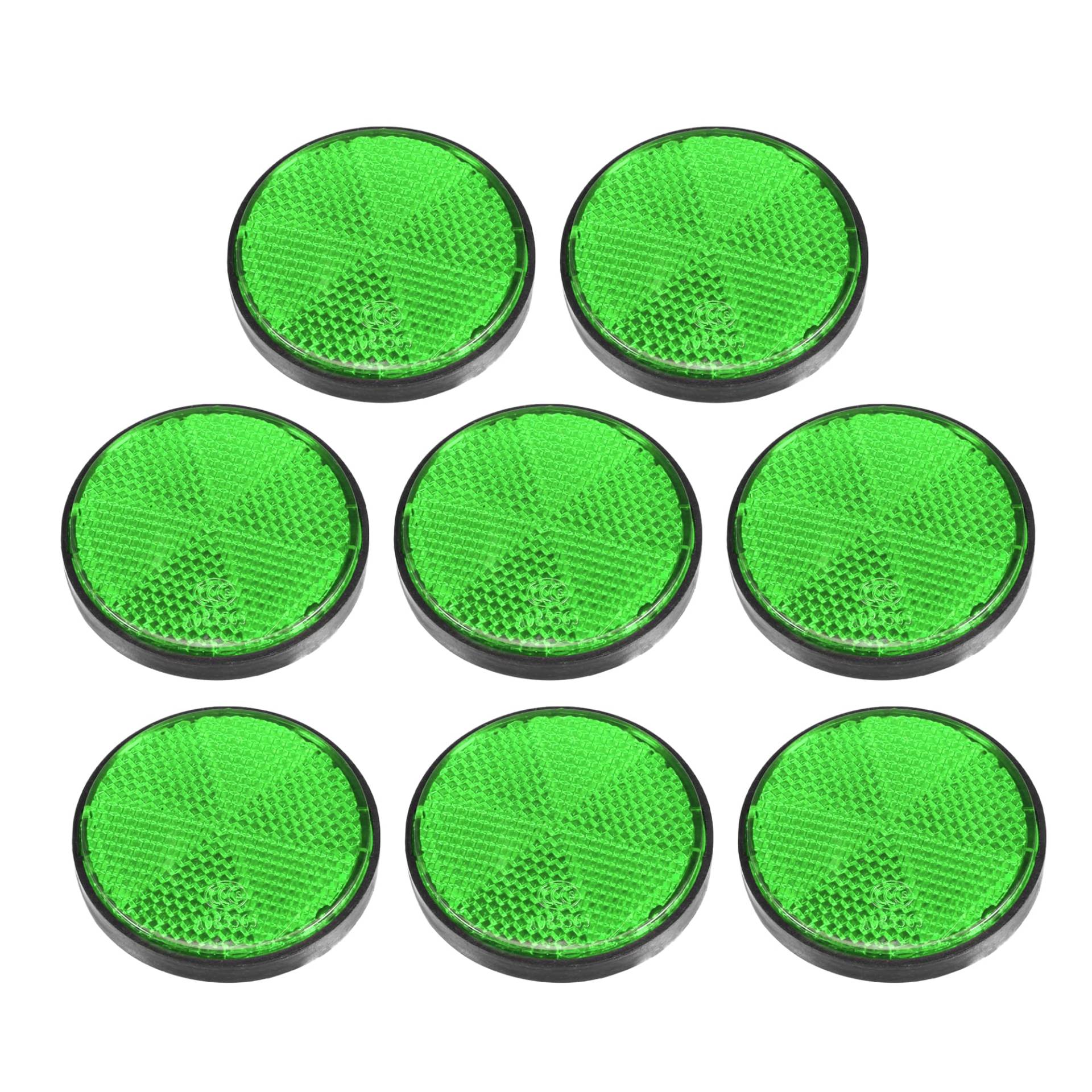 A ABSOPRO 8 Stück Runde Sicherheit Speiche Reflektierende Selbstklebende Reflektor Grün von A ABSOPRO